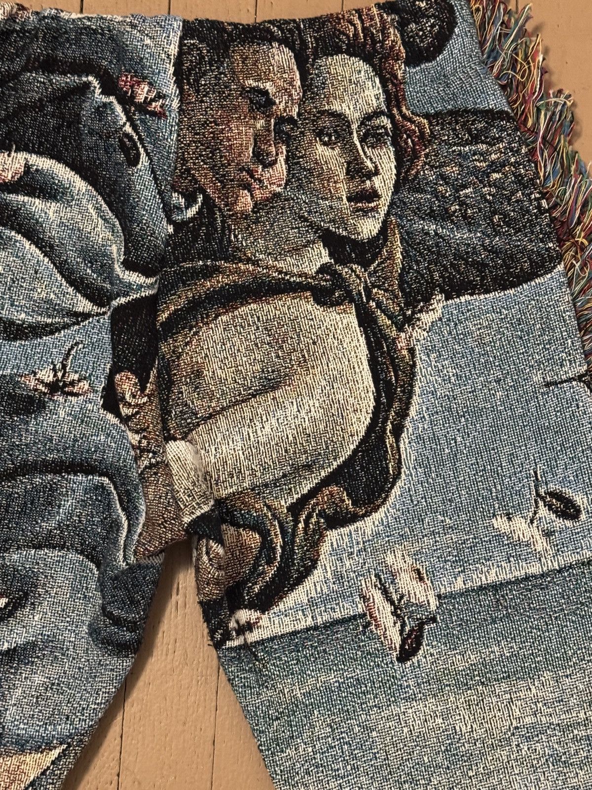 Handmade Renaissance Angel Rare Carpet Pants Size 30" / US 8 / IT 44 - 6 Thumbnail
