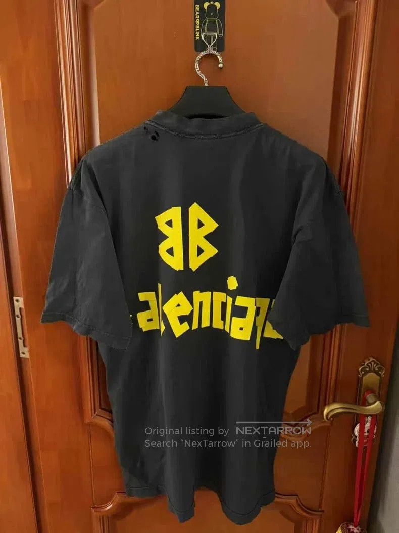 Balenciaga Balenciaga Tape Short Sleeve with Destroyed Distressed Des Size US XS / EU 42 / 0 - 2 Thumbnail