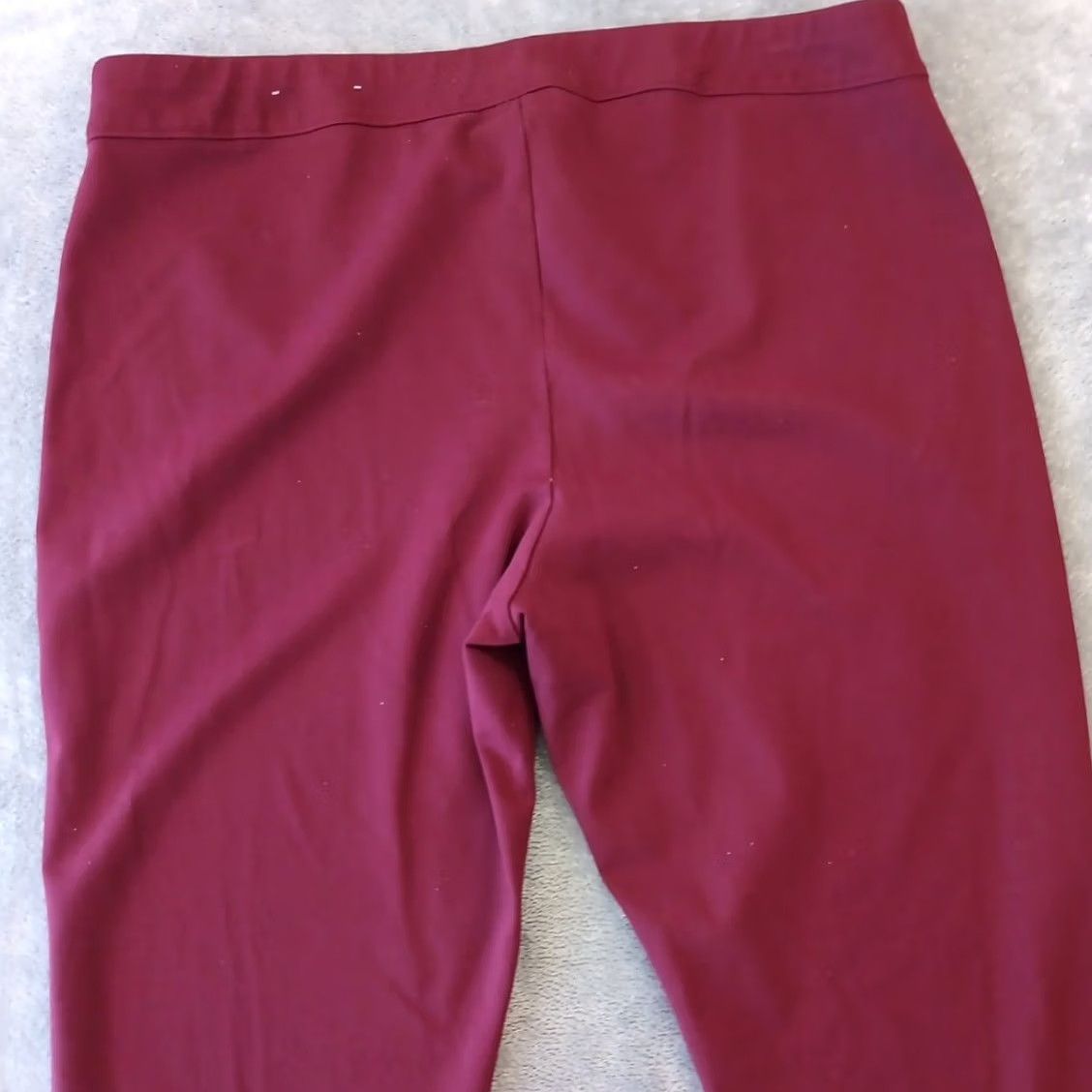 Vintage Chico's Womens Ankle Pants Skinny Stretch Pull On Red Maroon Size 20 Tall Size 42" / US 20 - 7 Thumbnail