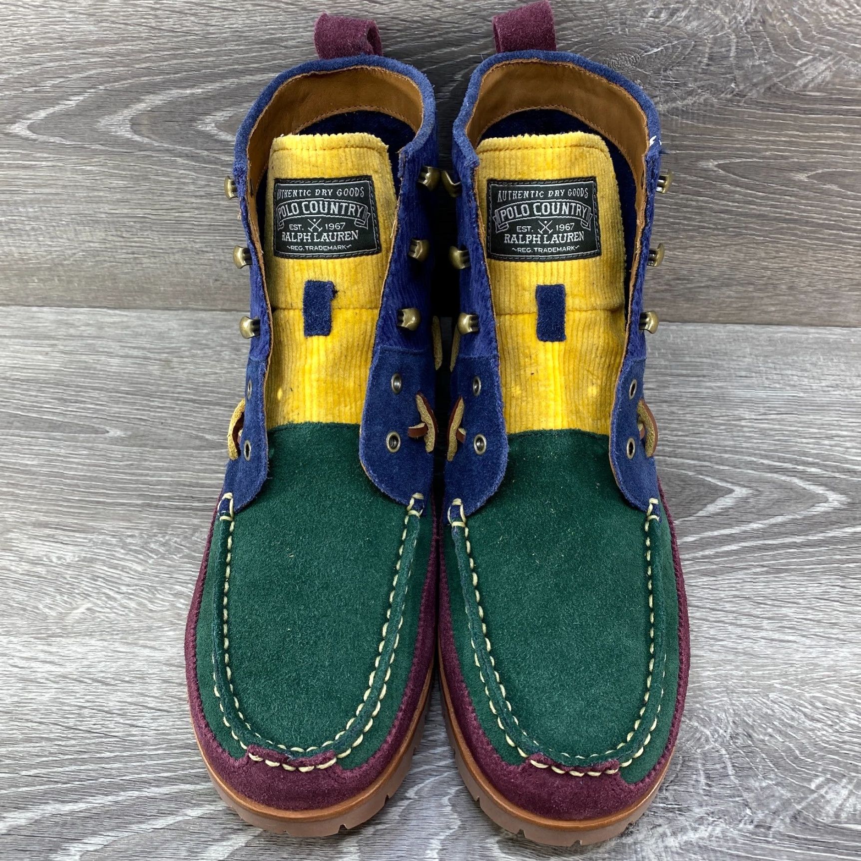 Polo Ralph Lauren POLO Ralph Lauren Country Ranger MID Color Block Suede Corduroy Boots Men's 10 Size US M / EU 48-50 / 2 - 3 Thumbnail