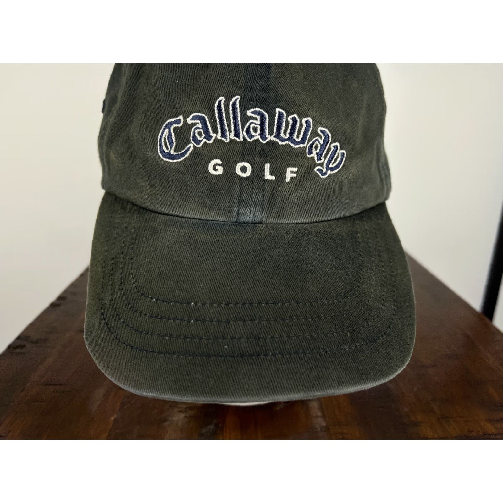 Callaway Callaway Hat Cap Adjustable OS Gray Cotton Knit Logo 2002 Uintah Basin Tournament Mens Cap Size ONE SIZE - 3 Thumbnail