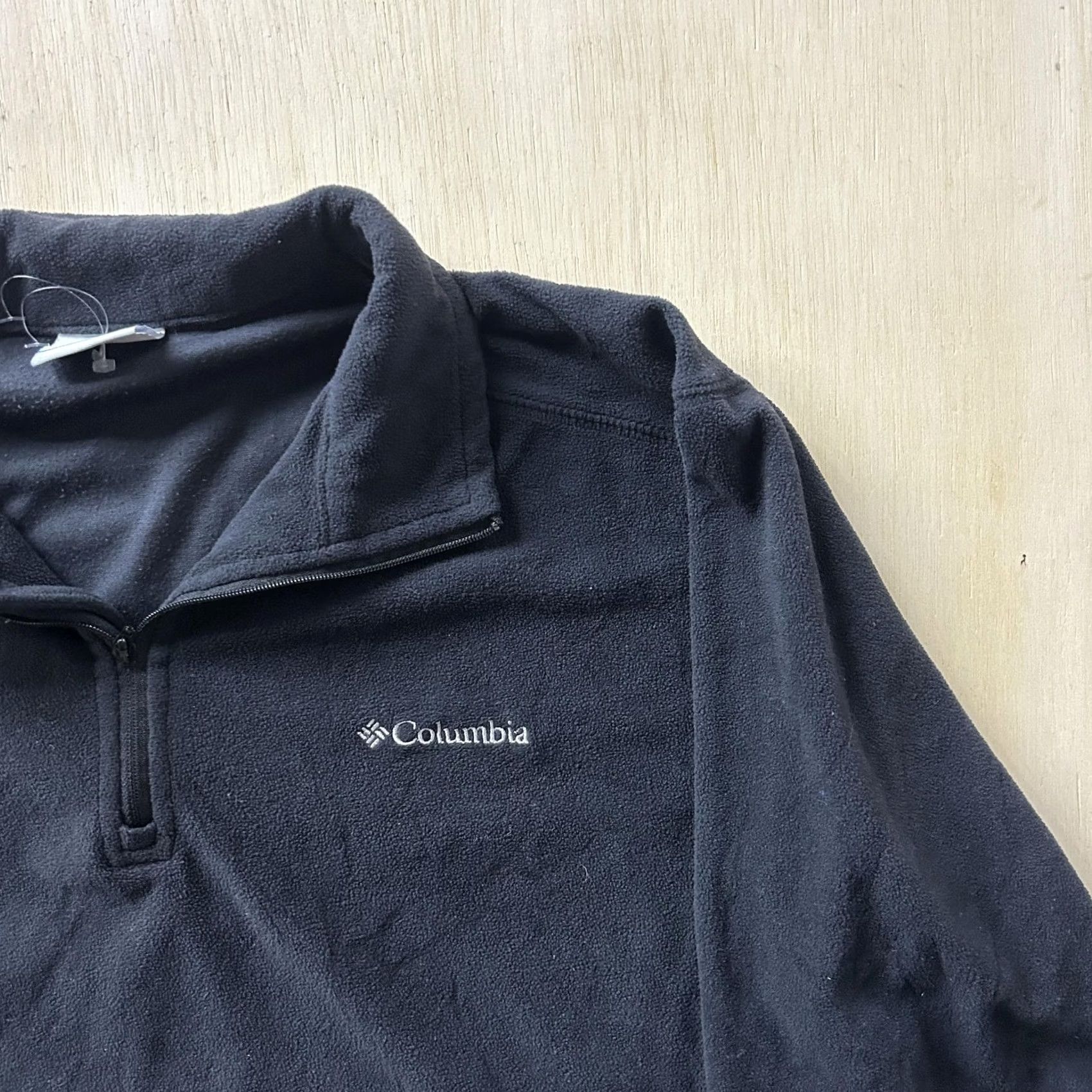Vintage Columbia Sweatshirt Mens Large Black Fleece 1/4 Zip Pullover Mock Neck Outdoor Size US L / EU 52-54 / 3 - 2 Thumbnail