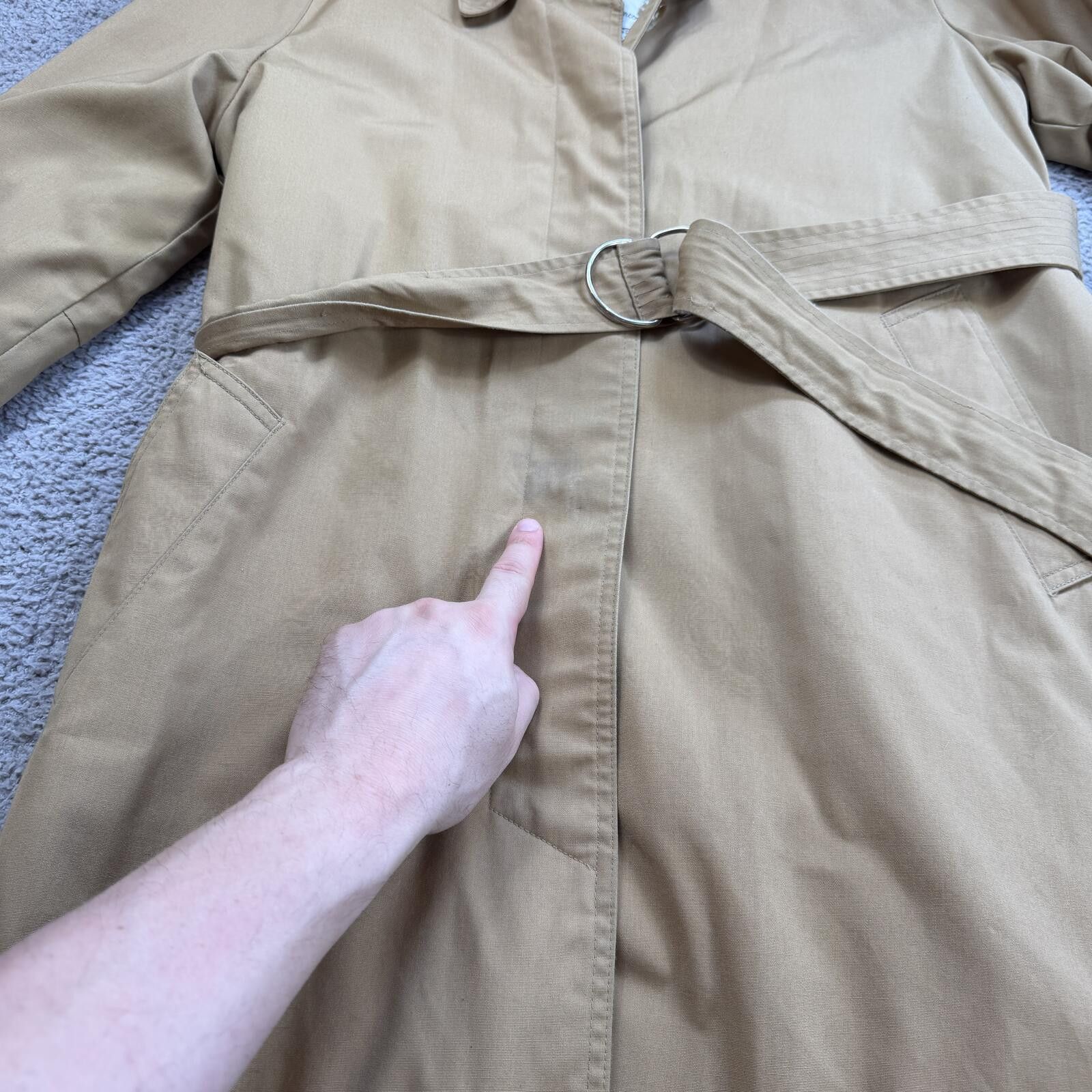 London Fog Vintage London Fog Maincoats Tan Belted Trench Coat USA Size L / US 10 / IT 46 - 9 Thumbnail