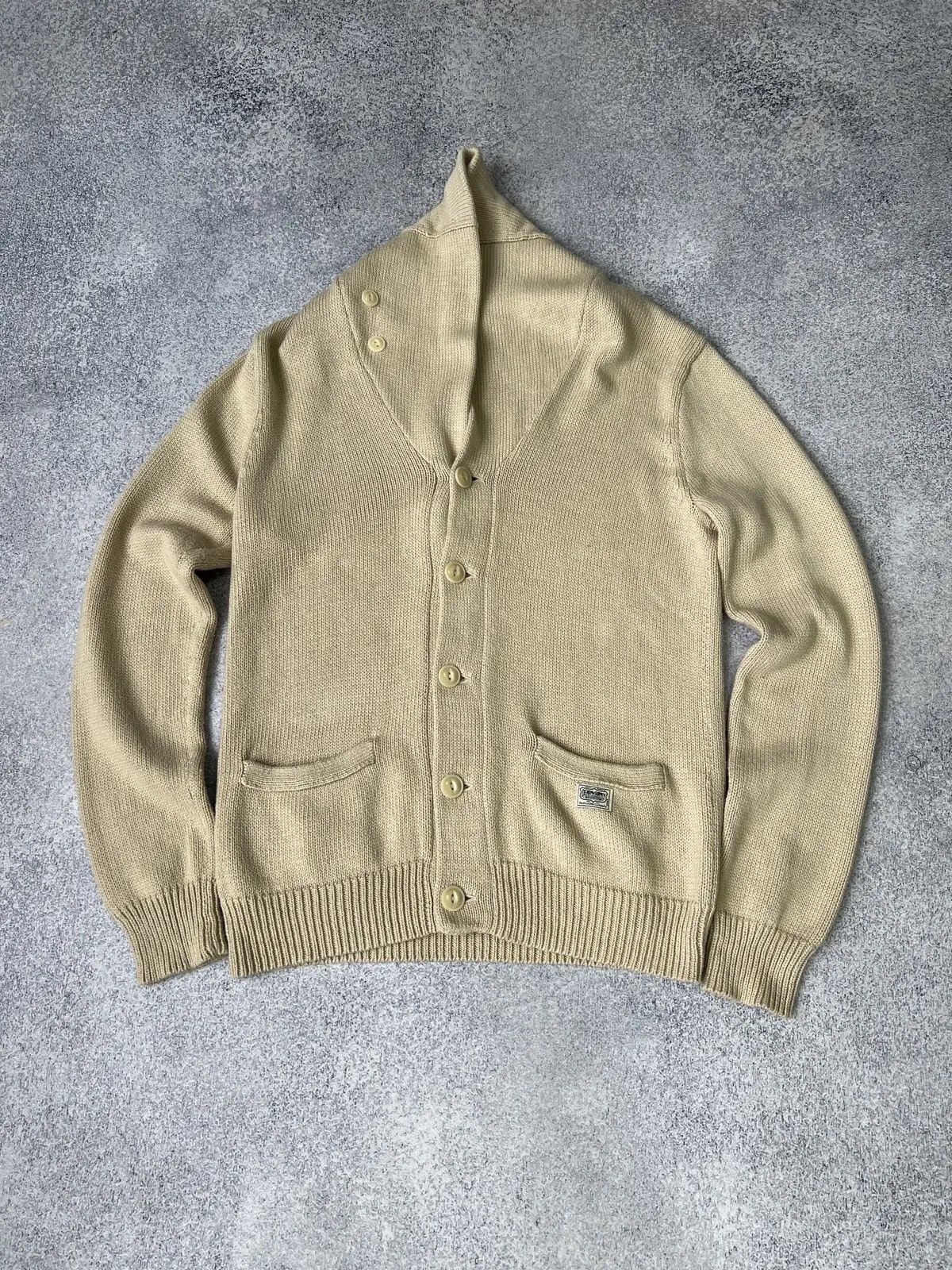 Polo Ralph Lauren × Ralph Lauren × Vintage Vintage Ralph Lauren Denim Supply Heavy knitted cardigan Size US S / EU 44-46 / 1 - 1 Thumbnail