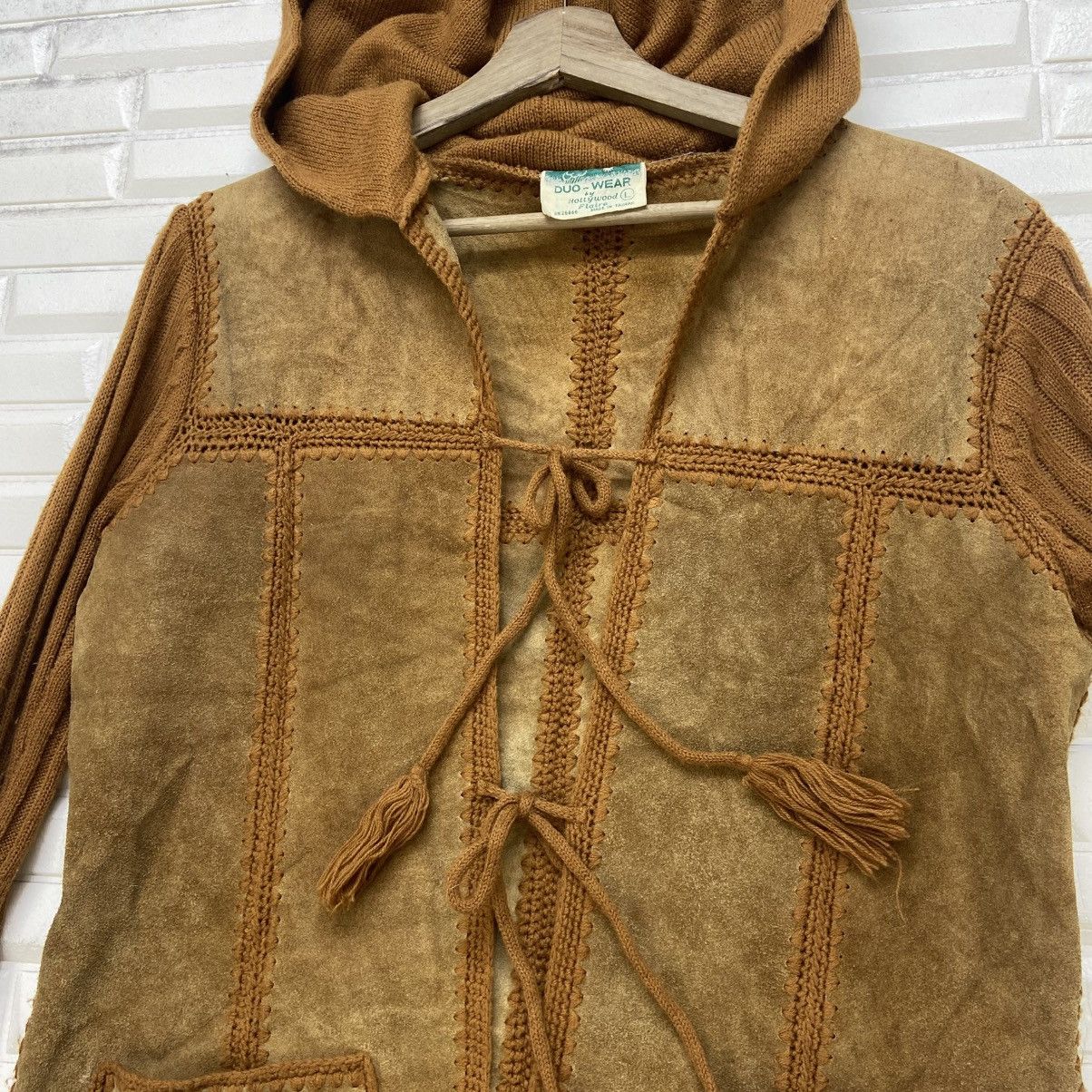 Vintage Vintage 70s Duo-Wear by Hollywood Flaire Leather Jacket Coat Size US XS / EU 42 / 0 - 13 Thumbnail