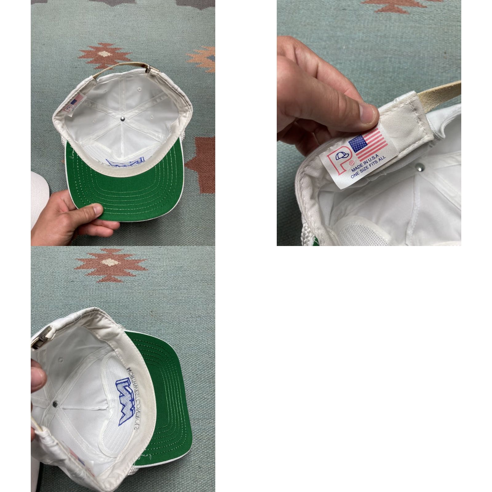 Vintage VINTAGE Northwest Controls Hat Strapback Cap HVAC Oklahoma Made in USA NOS Men Adjustable White USA Strapback Cap Men Size ONE SIZE - 8 Thumbnail