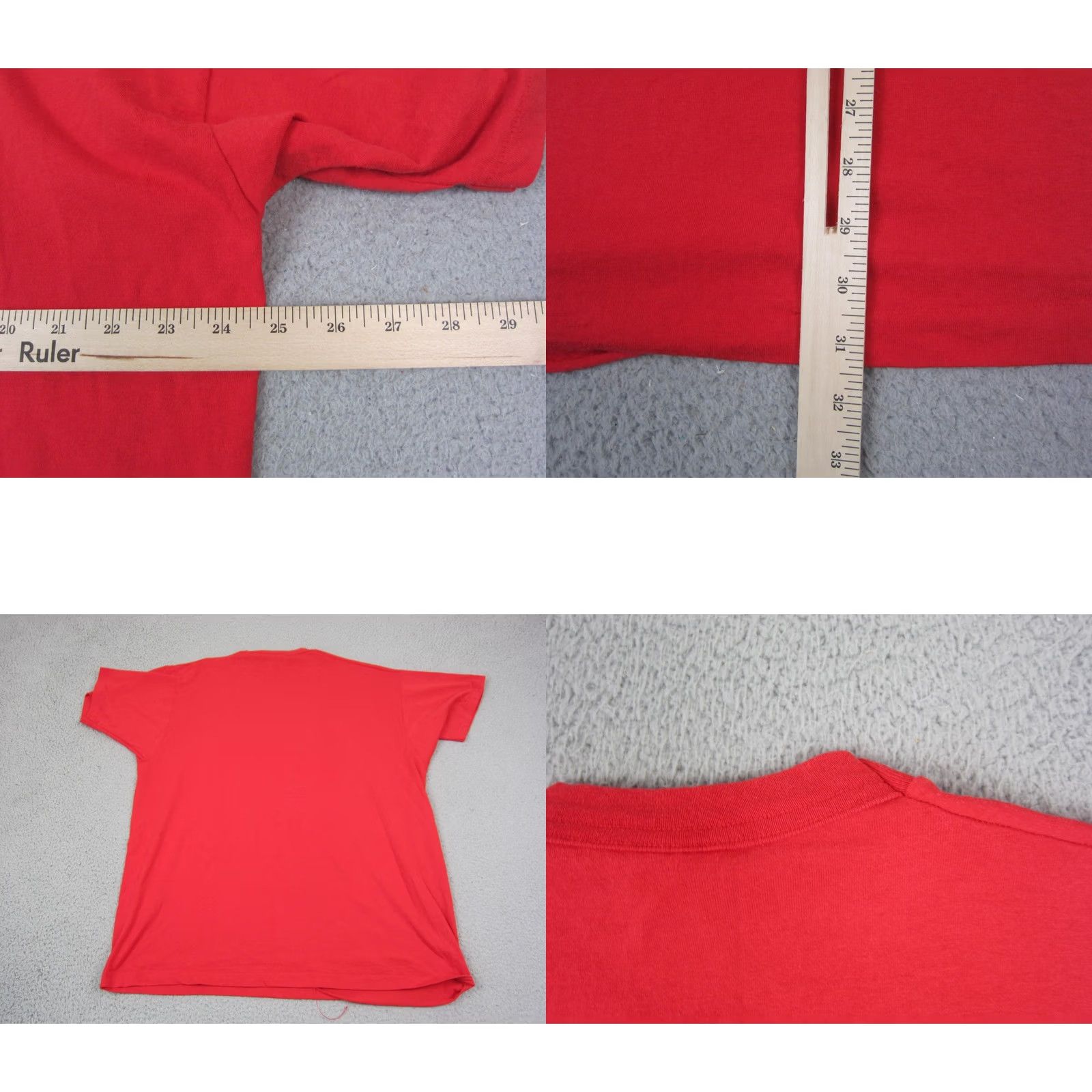 Fruit Of The Loom VINTAGE Fruit of the Loom Comets Shirt Mens 2XL Red 80s 90s Retro Sports Tee Size US XXL / EU 58 / 5 - 8 Thumbnail