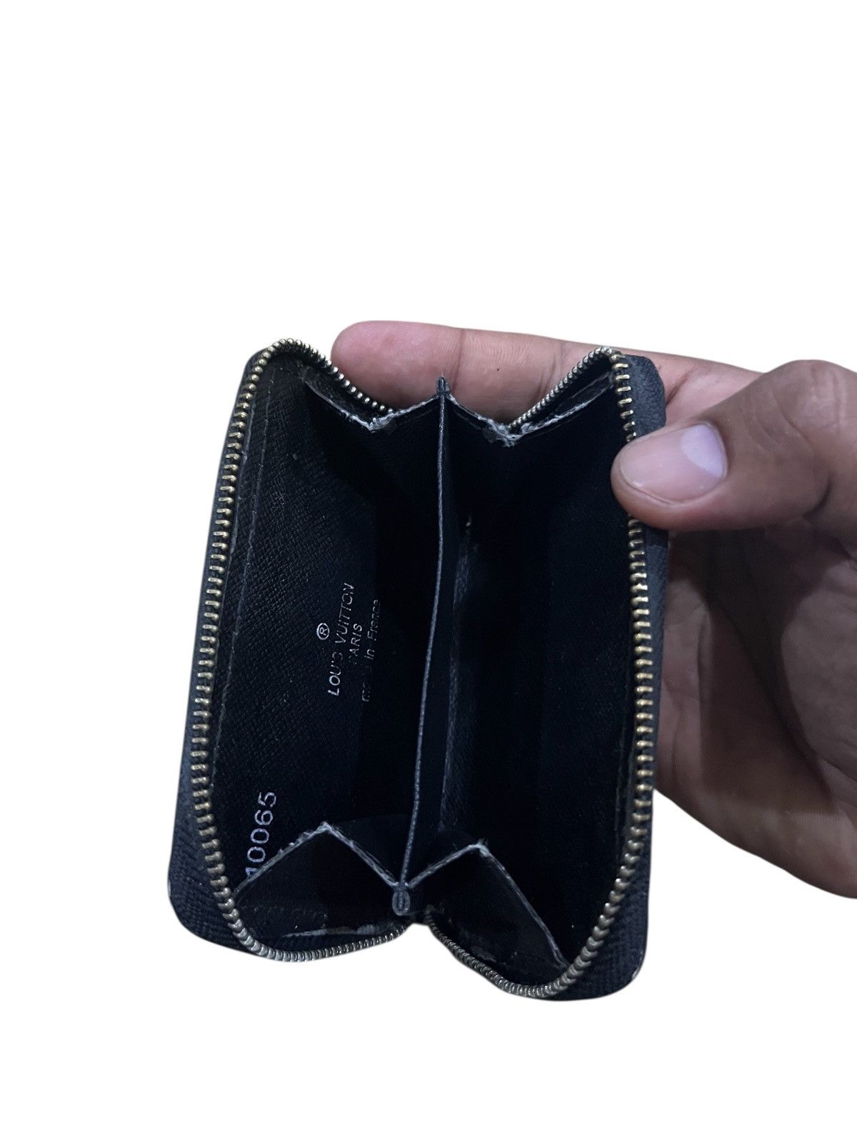 Louis Vuitton LOUIS VUITTON ZIPPY COIN PURSE BLACK LEATHER Size ONE SIZE - 12 Thumbnail