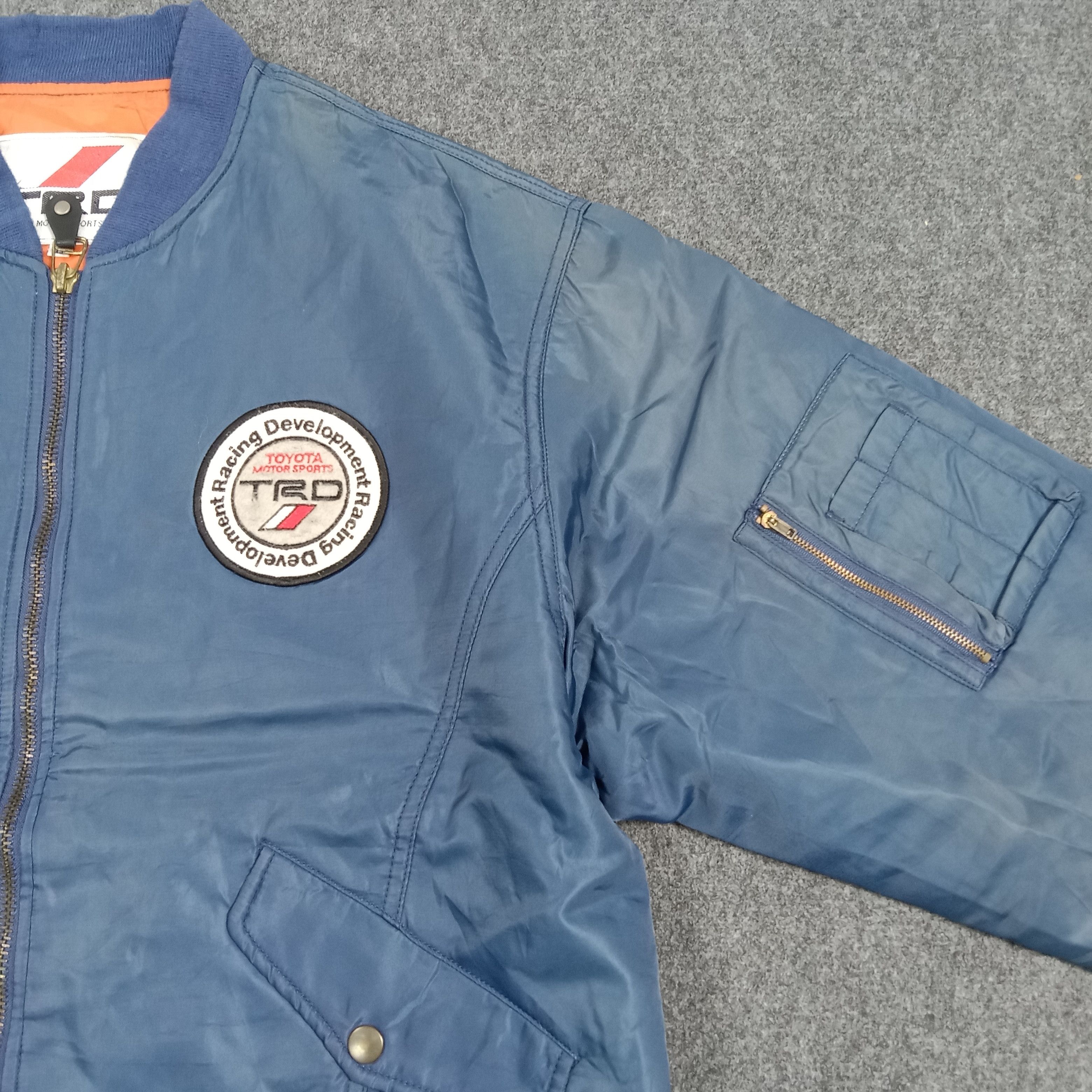 Japanese Brand 90s Toyota TRD Retro MA-1 Style Bomber C274N3 Size US L / EU 52-54 / 3 - 6 Thumbnail