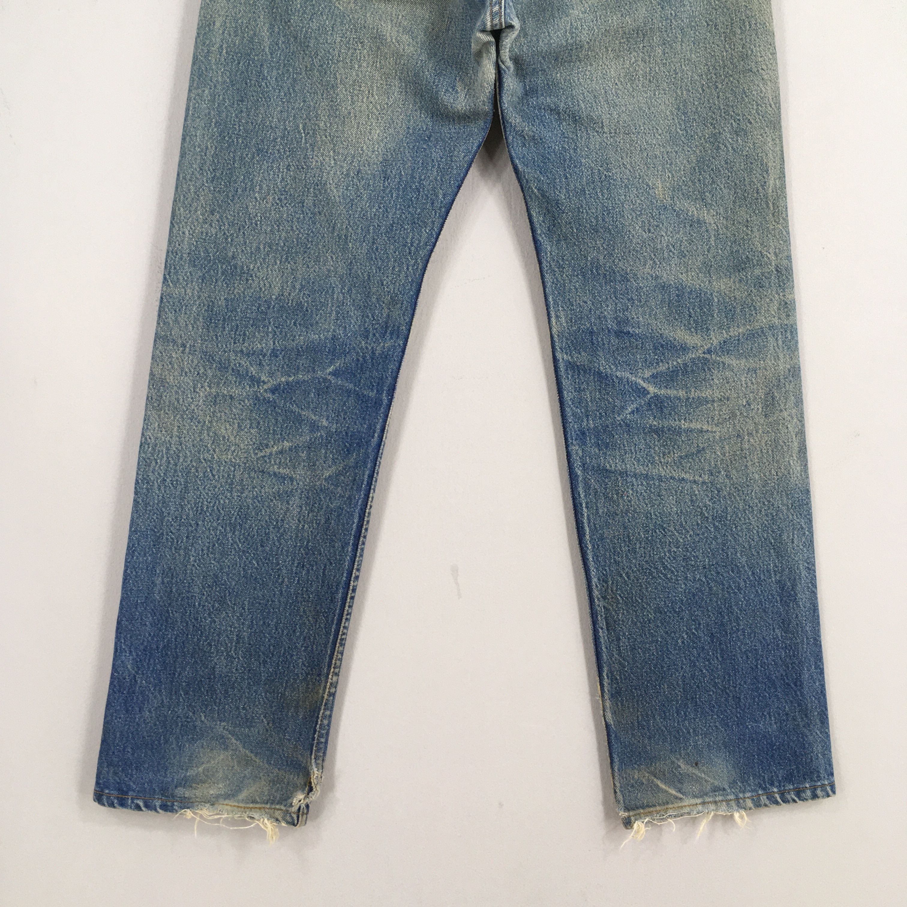 Levi's Size 28x27.5 Vintage 90s Levi's 501 Faded Blue Jeans S1419 Size US 28 / EU 44 - 10 Thumbnail
