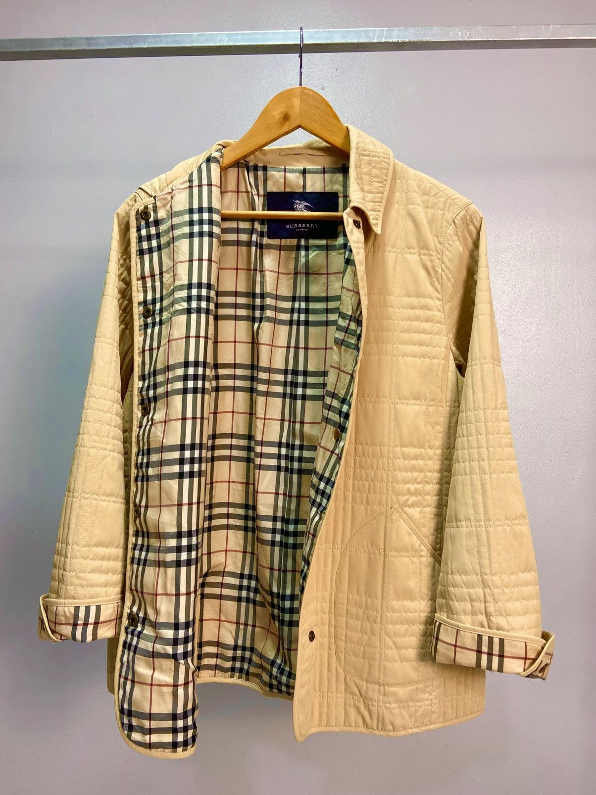 Burberry Burberry Nova check quilted jacket Size L / US 10 / IT 46 - 1 Thumbnail