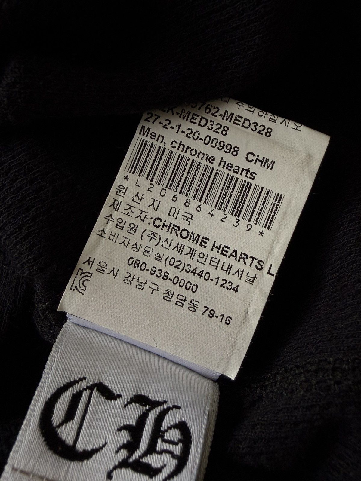 Chrome Hearts Chrome Hearts Cross Scroll Thermal Long Sleeve Size US M / EU 48-50 / 2 - 9 Thumbnail