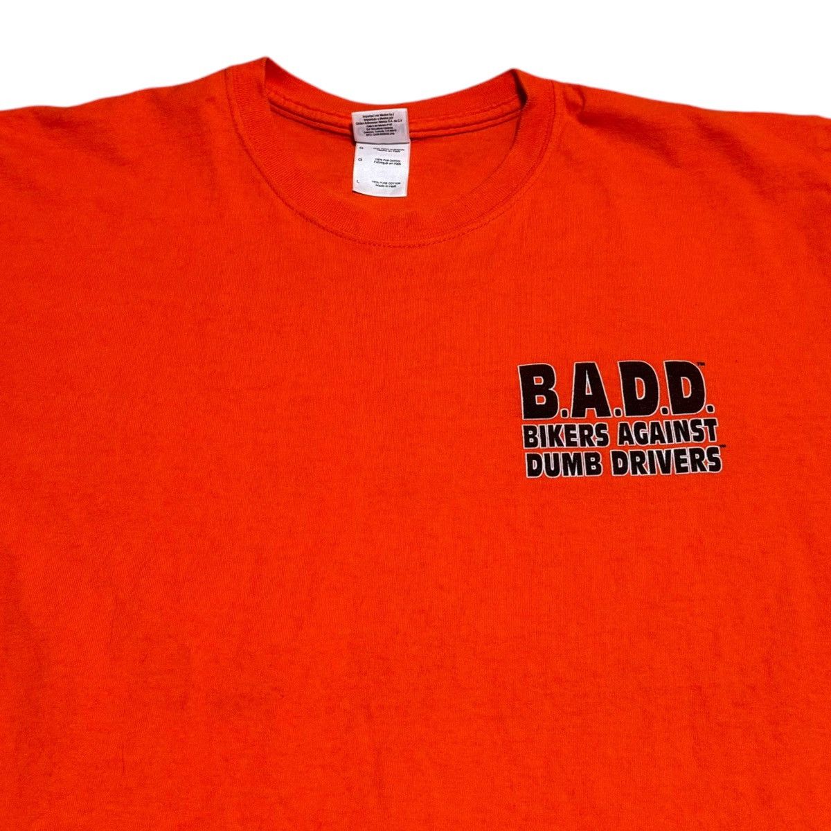 Gildan Gildan Bikers Against Bad Drivers Orange Shirt Adult Large Size US L / EU 52-54 / 3 - 5 Thumbnail