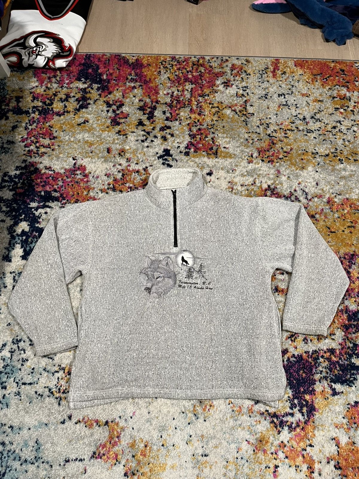 Vintage Vintage Wolf Fleece Medium Size US M / EU 48-50 / 2 - 2 Thumbnail