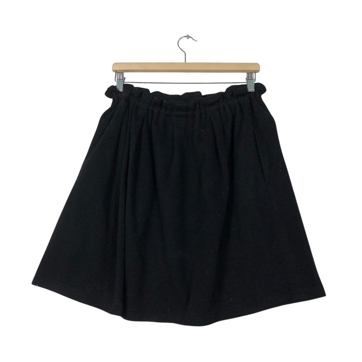 Yohji Yamamoto 🔥RICH BLACK VINTAGE SHORT SKIRT WOOL YOHJI YAMAMOTO Size 30" / US 8 / IT 44 - 10 Thumbnail