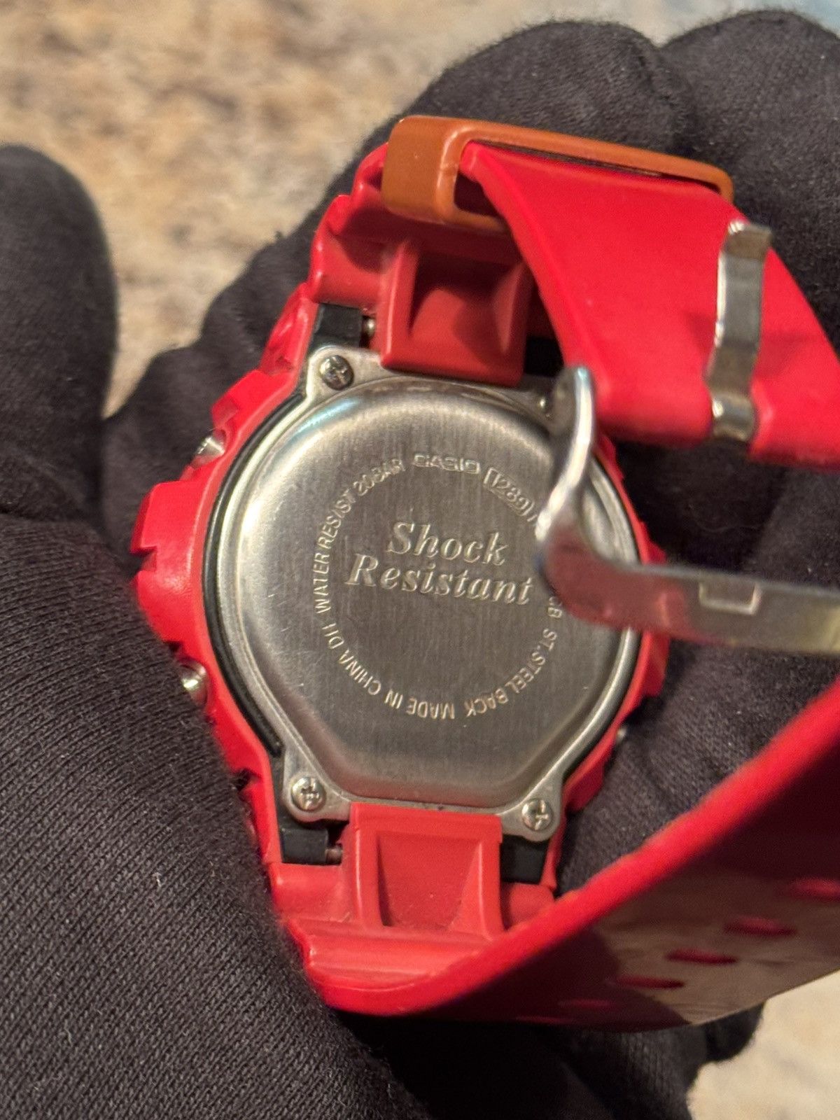 G Shock Casio G-Shock DW-6900 Red Gold Triple Graph Digital Watch Size ONE SIZE - 13 Thumbnail