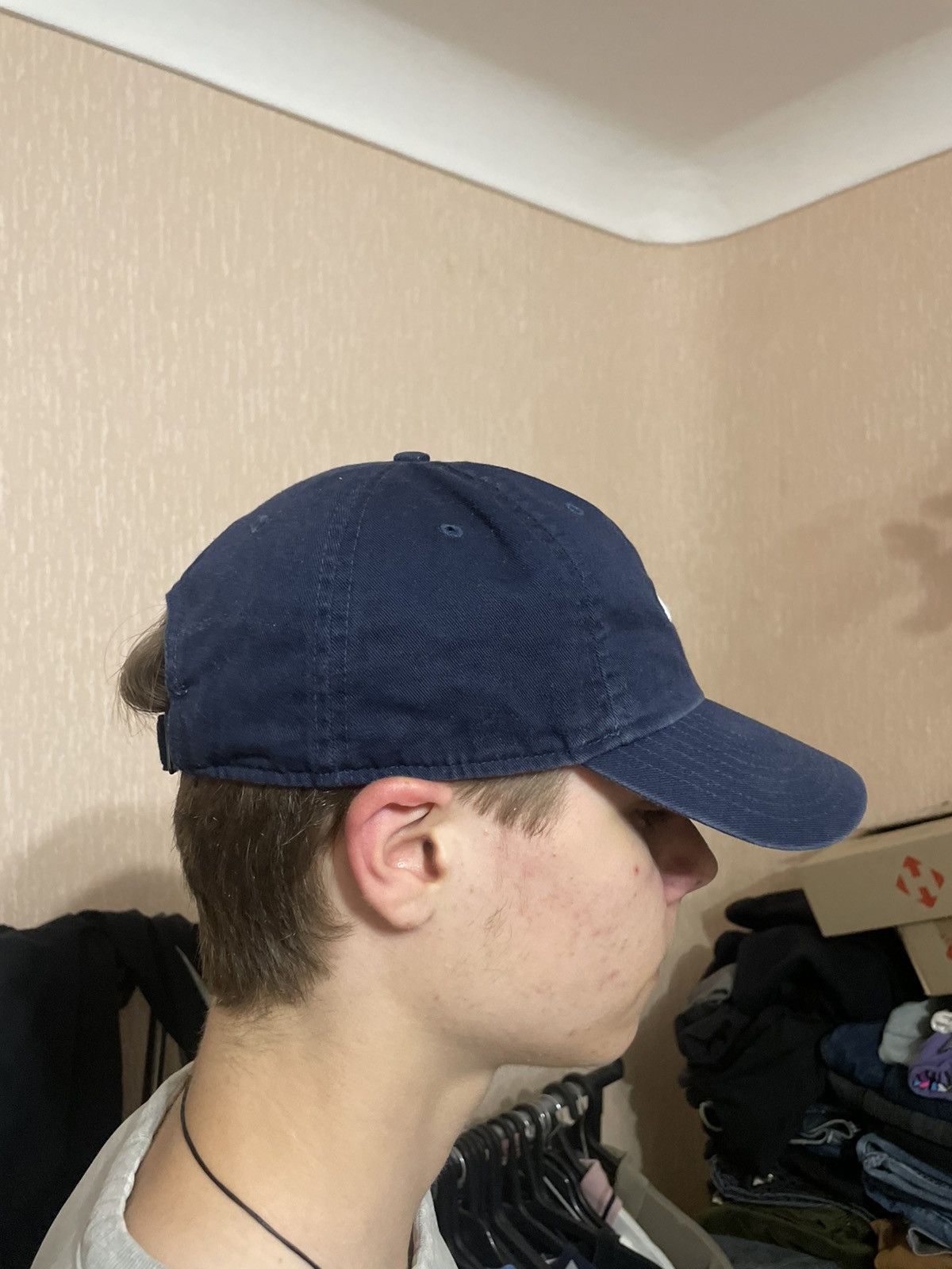Nike × Vintage Vintage Nike Swoosh Logo Cap Y2K Size ONE SIZE - 5 Thumbnail