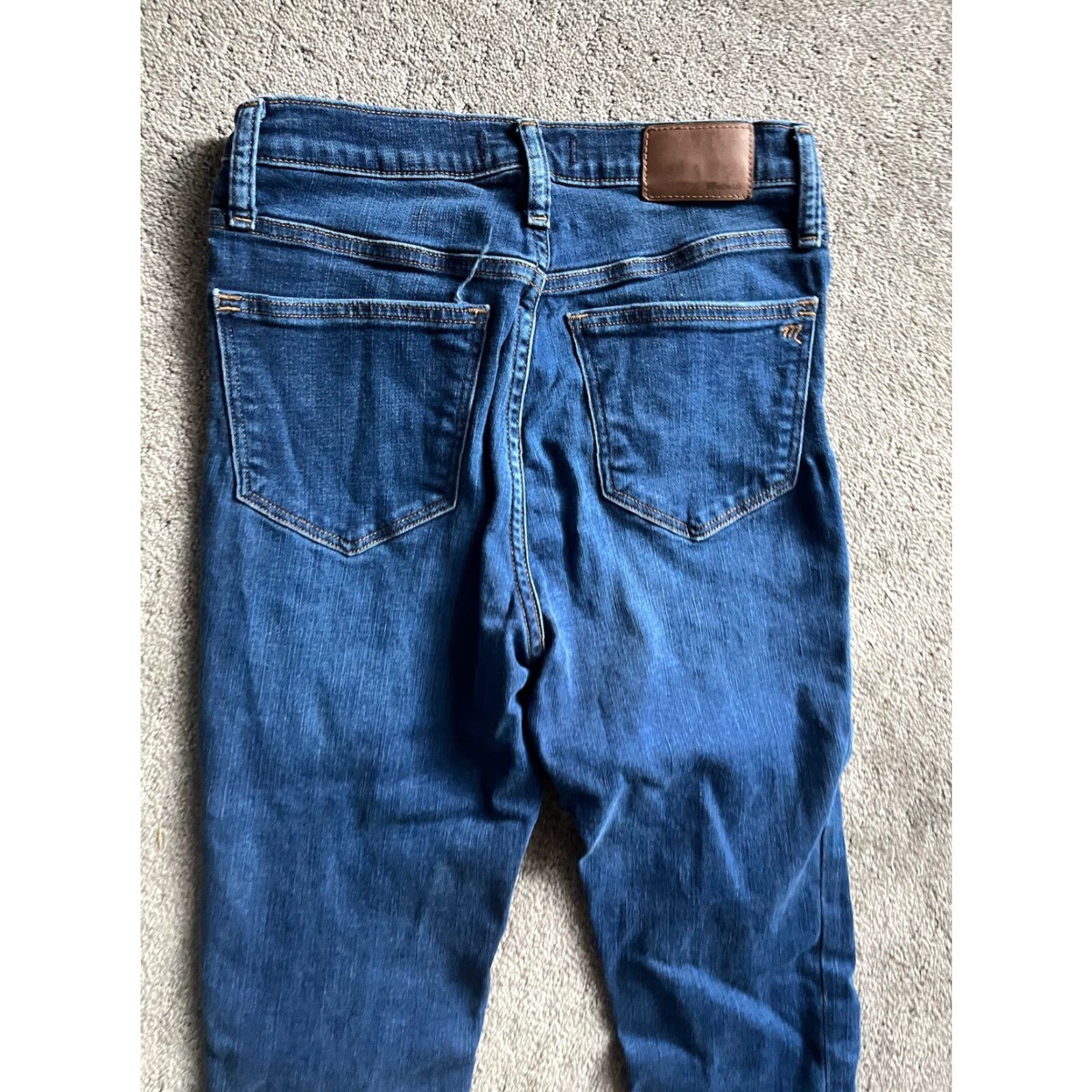 Madewell Madewell Jeans Dark Wash Skinny 9" Mid-Rise Womens Size 27 Casual Collegiate Blue Size 27" / US 4 / IT 40 - 2 Thumbnail
