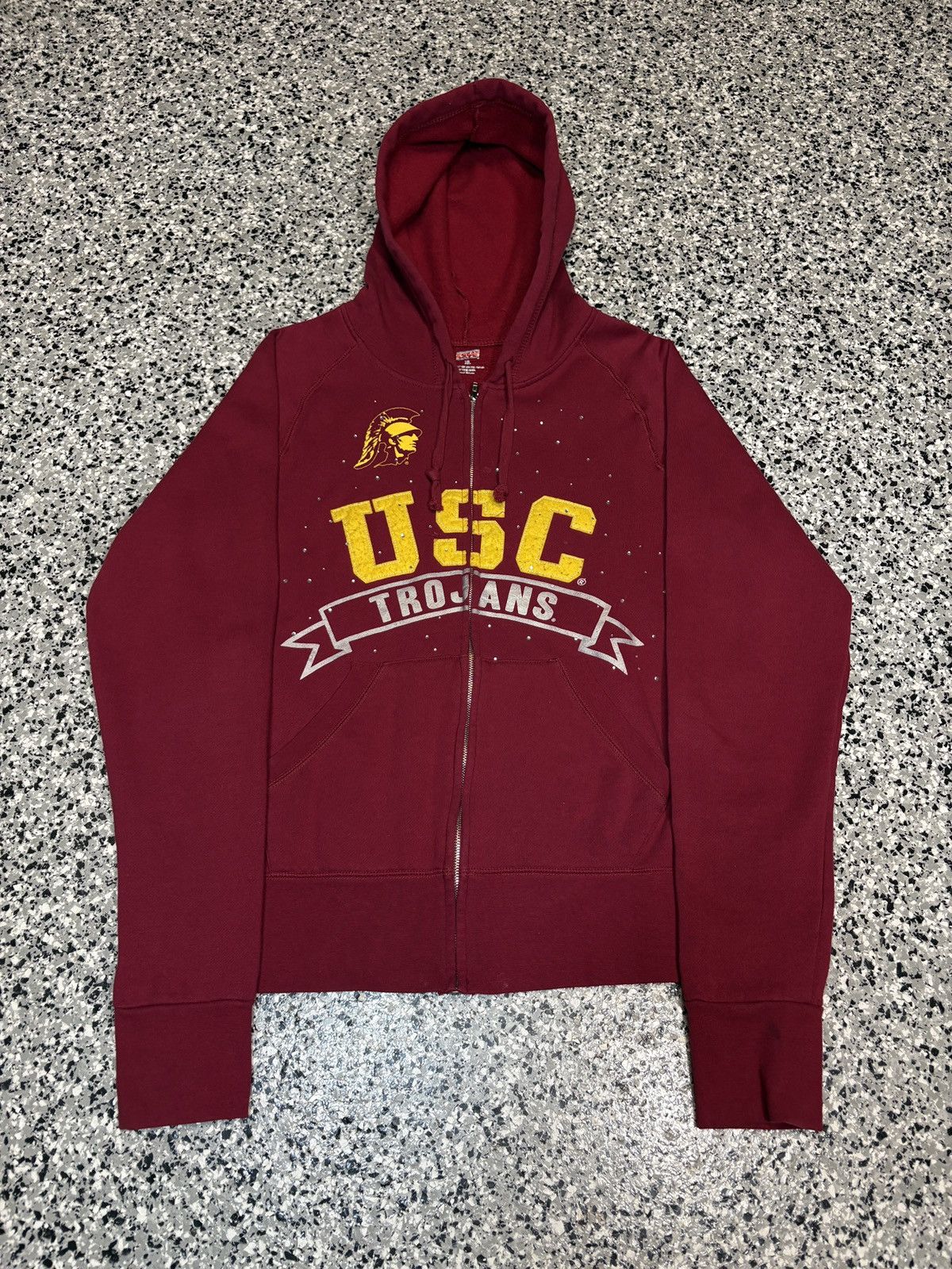 NCAA 2004 SOFFE USC Trojans Bedazzle College Hoodie Size WXL 0694 Size US M / EU 48-50 / 2 - 1 Thumbnail