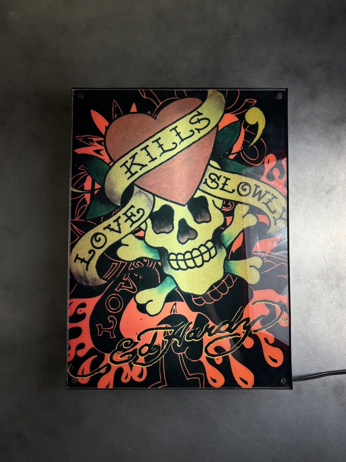 Christian Audigier × Ed Hardy × Vintage Vintage Ed Hardy Light Box Love Kills Slowly Home Goods Lamp Size ONE SIZE - 7 Thumbnail