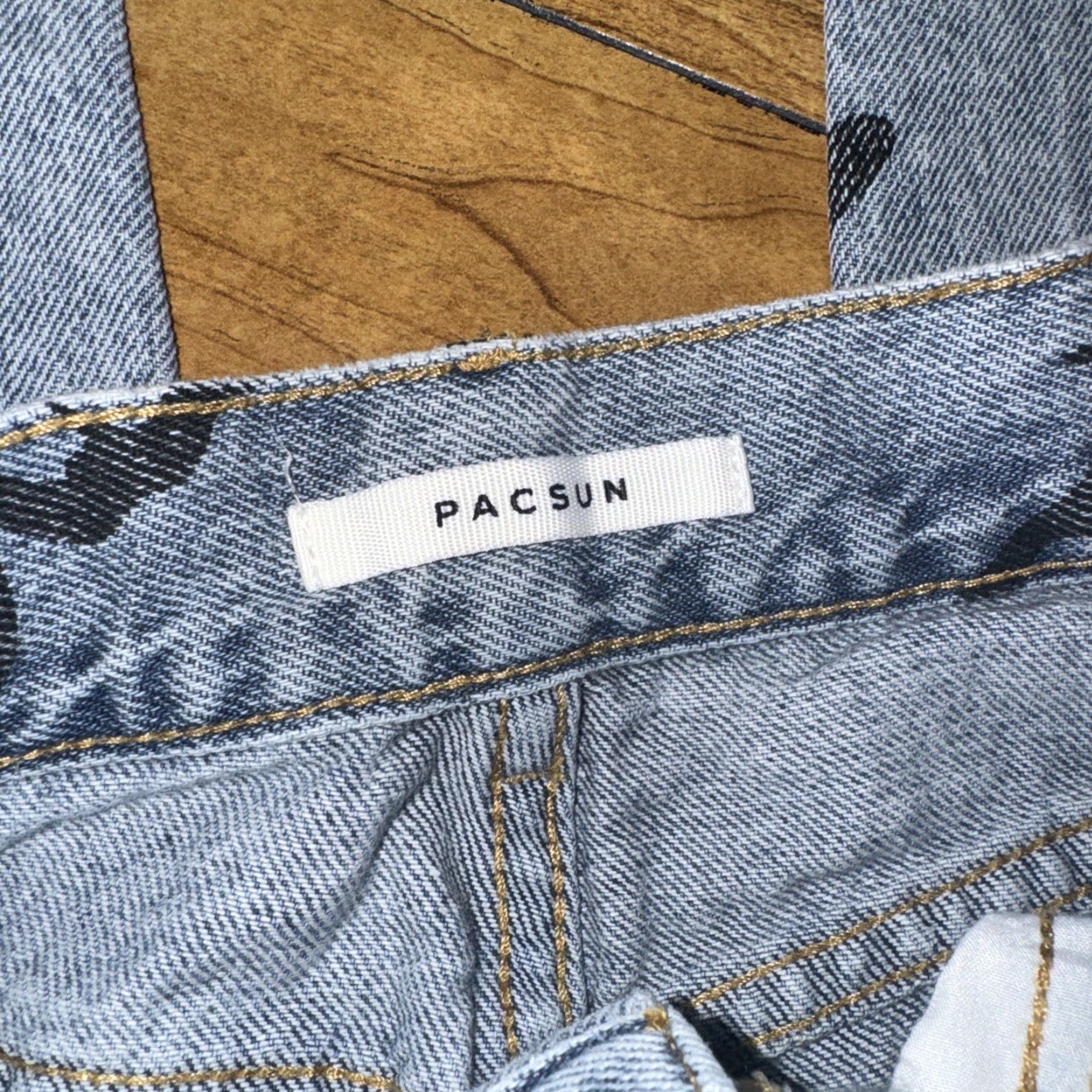 Pacsun VINTAGE PacSun Denim Jeans Women 24 Blue High Rise Straight 24x28 Butterfly Denim Straight Jeans Women Size 42" / US 20 - 5 Thumbnail