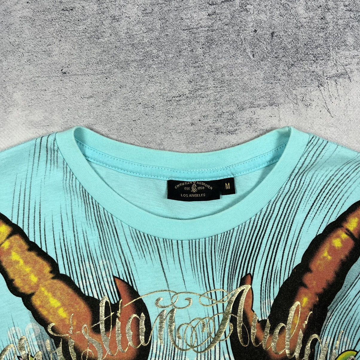 Christian Audigier Vintage Christian Audigier Crazy All Over print T shirt 00’s Size US M / EU 48-50 / 2 - 9 Thumbnail