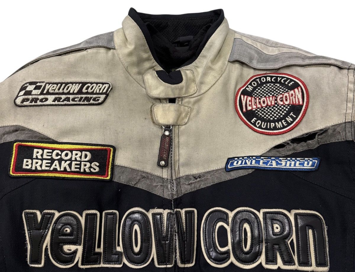 YELLOW CORN Vintage Yellow Corn Moto Racing Padded Jacket Size US L / EU 52-54 / 3 - 6 Thumbnail