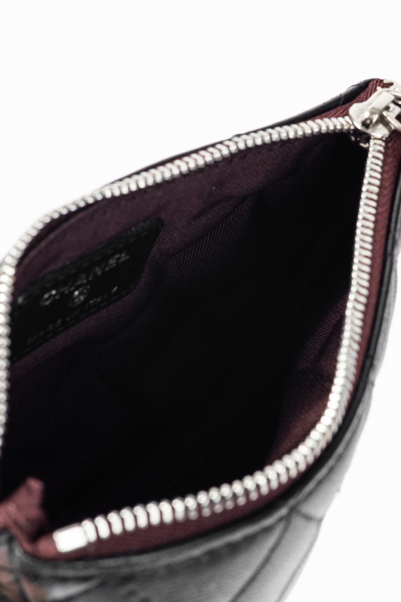 Chanel Chanel Black Lambskin Classic Zipped O Pouch Size ONE SIZE - 9 Thumbnail