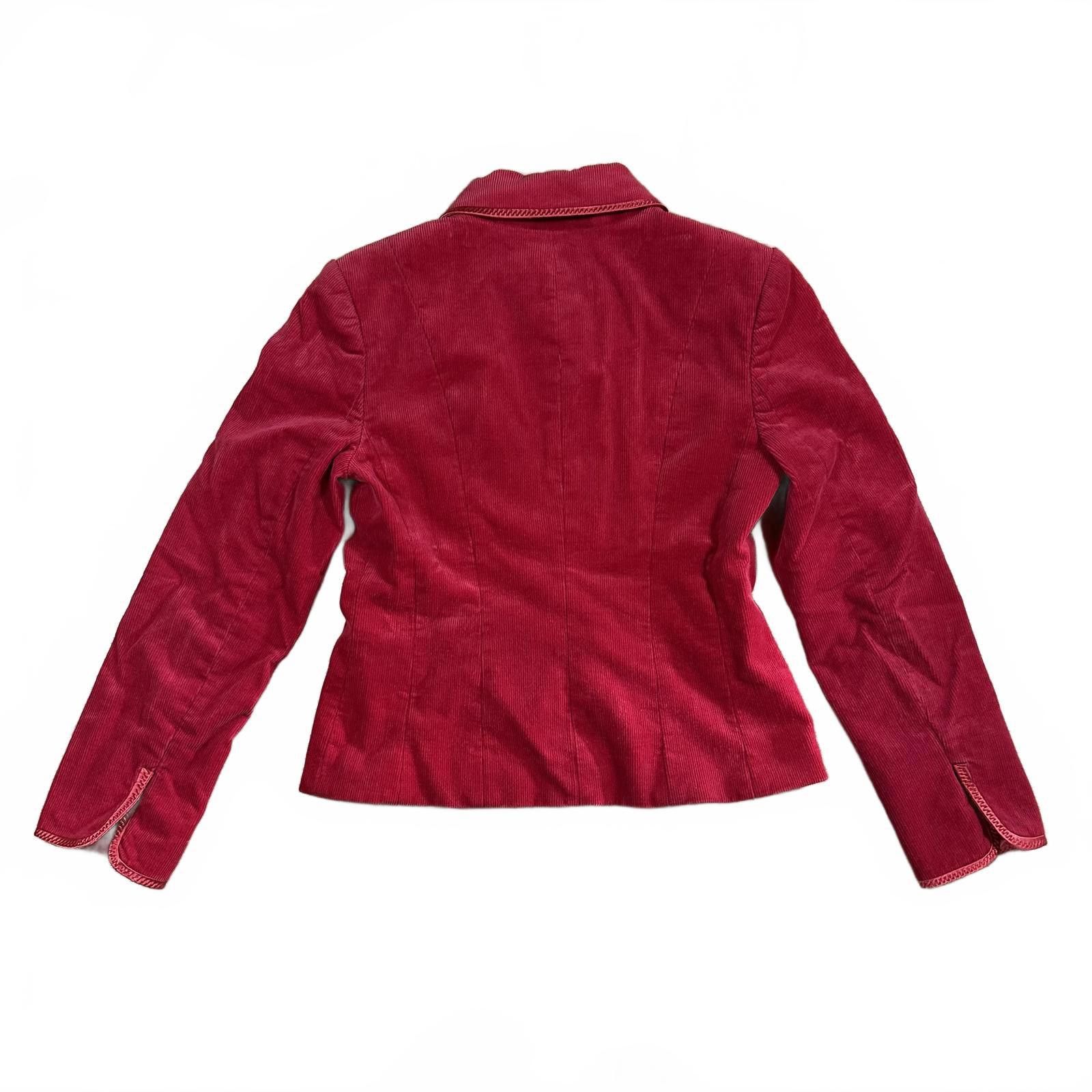 I.N.C I.N.C Coat Red Corduroy Button-Up Vintage Size ONE SIZE - 2 Thumbnail