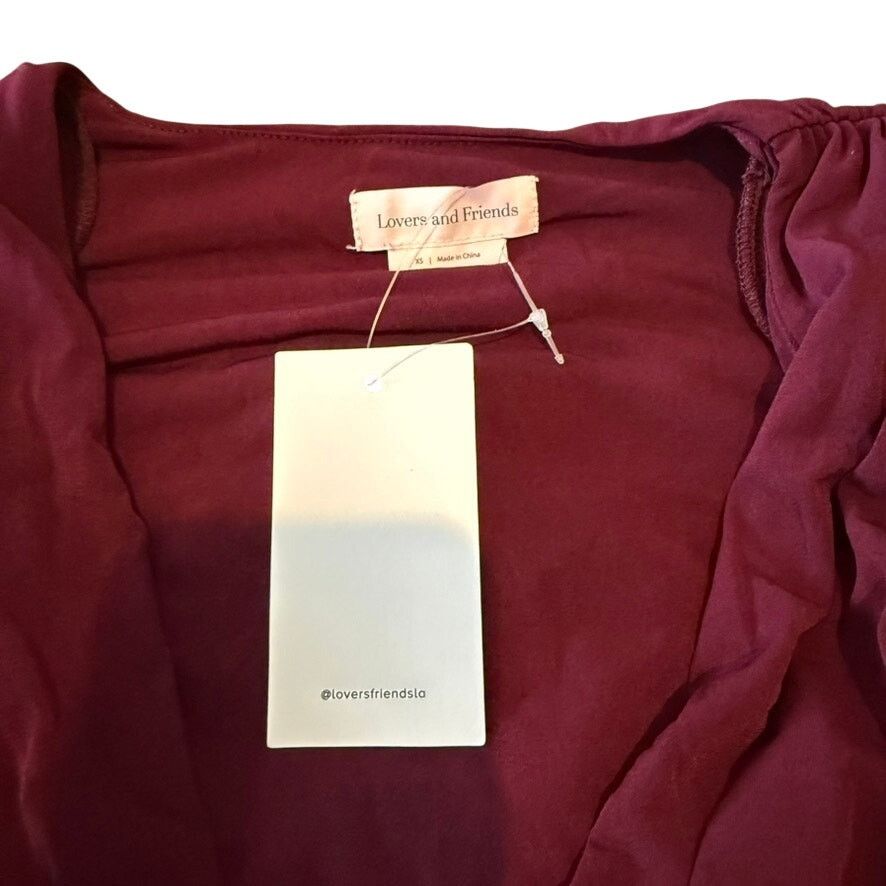 Lovers and Friends Lovers and Friends Leighton Top in Plum, Size XS Size XS / US 0-2 / IT 36-38 - 4 Thumbnail