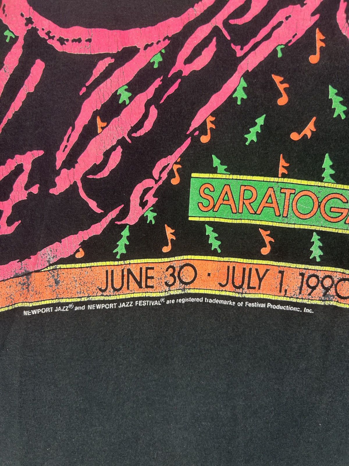 Band Tees × Vintage Vintage 90s Jazz Festival, Newport / Saratoga /Saxophone Size US L / EU 52-54 / 3 - 4 Thumbnail