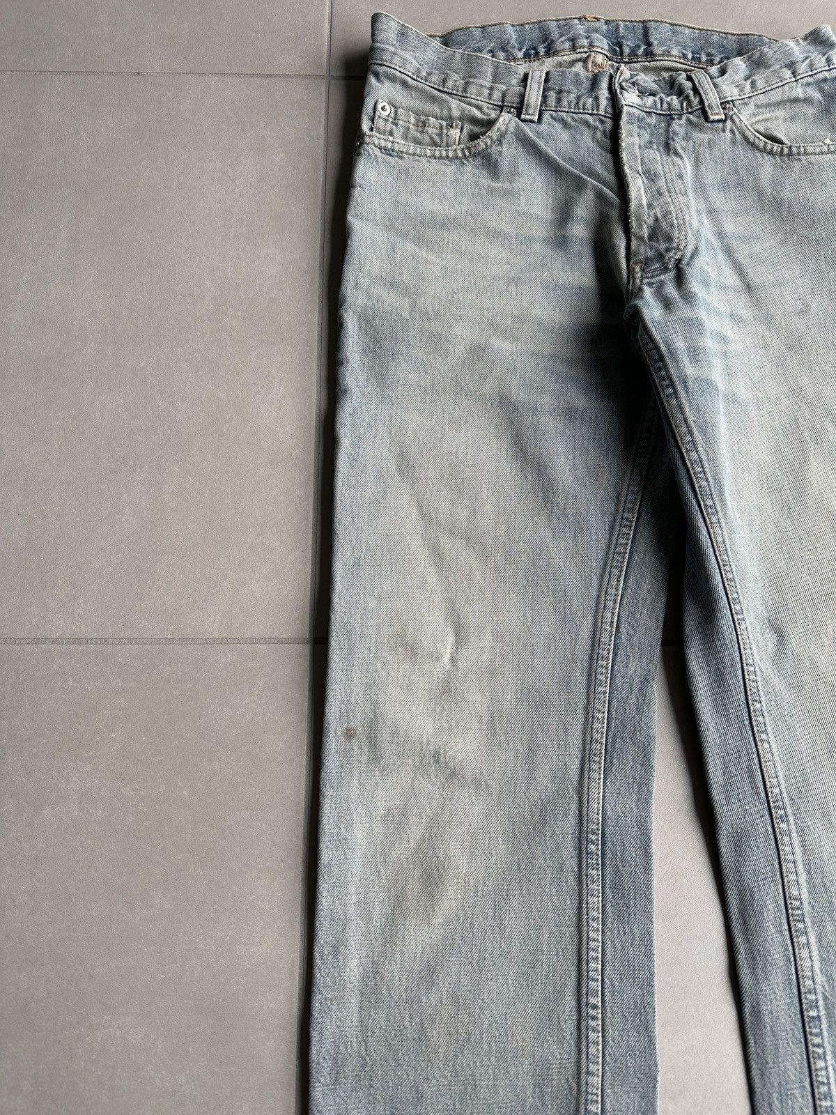 Helmut Lang 2000’s Helmut Lang classic cut stained denim Size US 30 / EU 46 - 3 Thumbnail