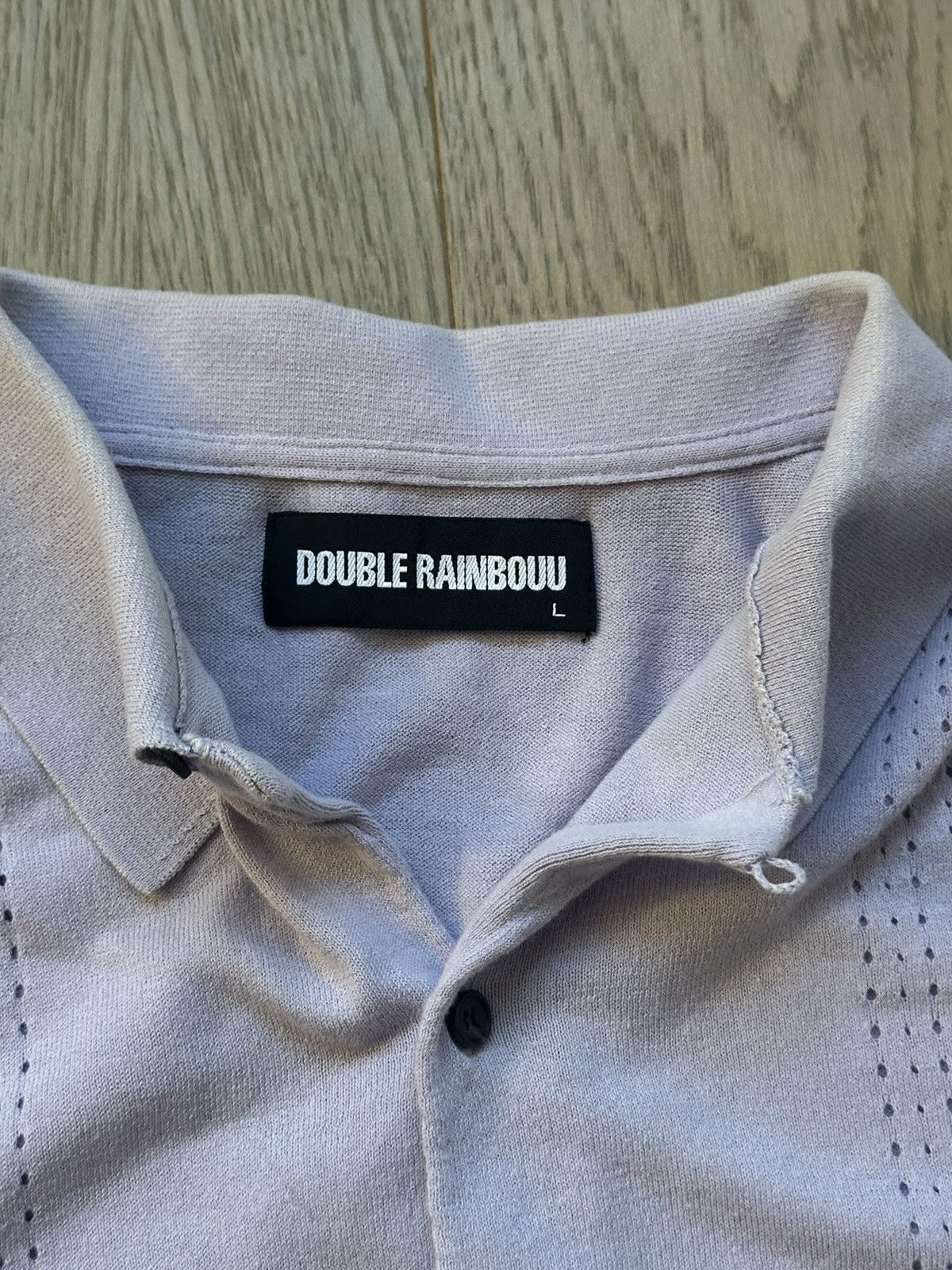 Double Rainbouu Purple Knit Beach Shirt Size US L / EU 52-54 / 3 - 3 Thumbnail