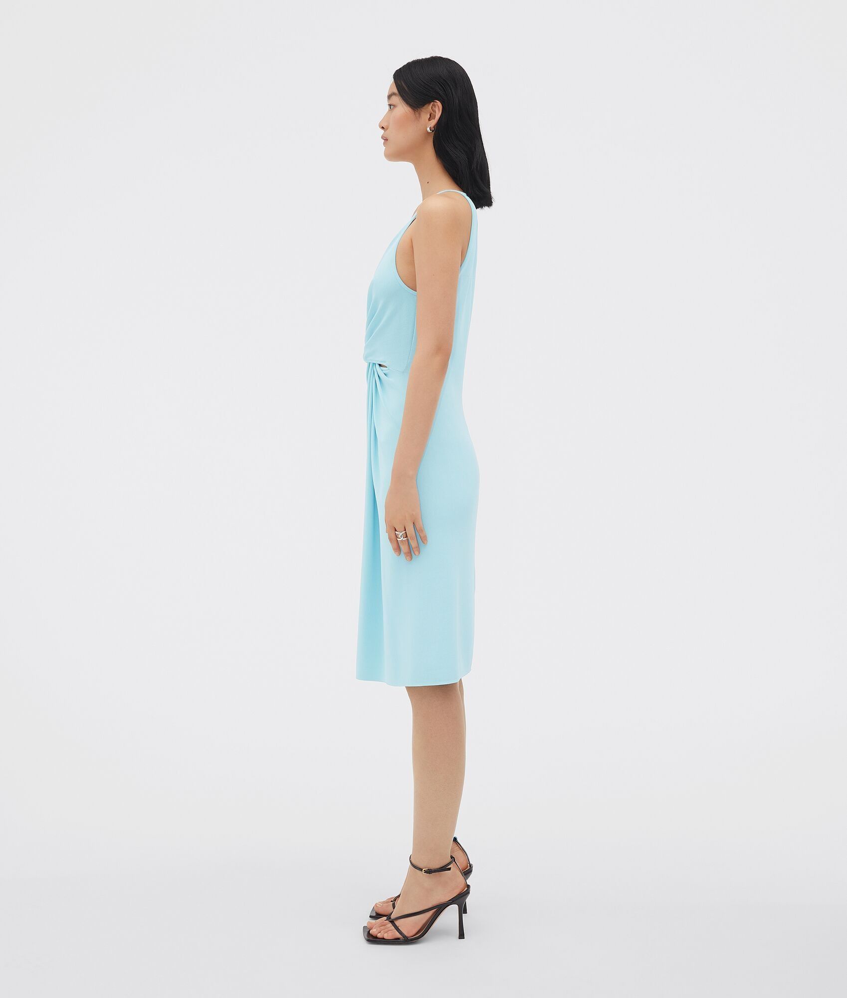 Bottega Veneta o1bcso1str0425 Dress in Pale Blue Size S / US 4 / IT 40 - 2 Thumbnail