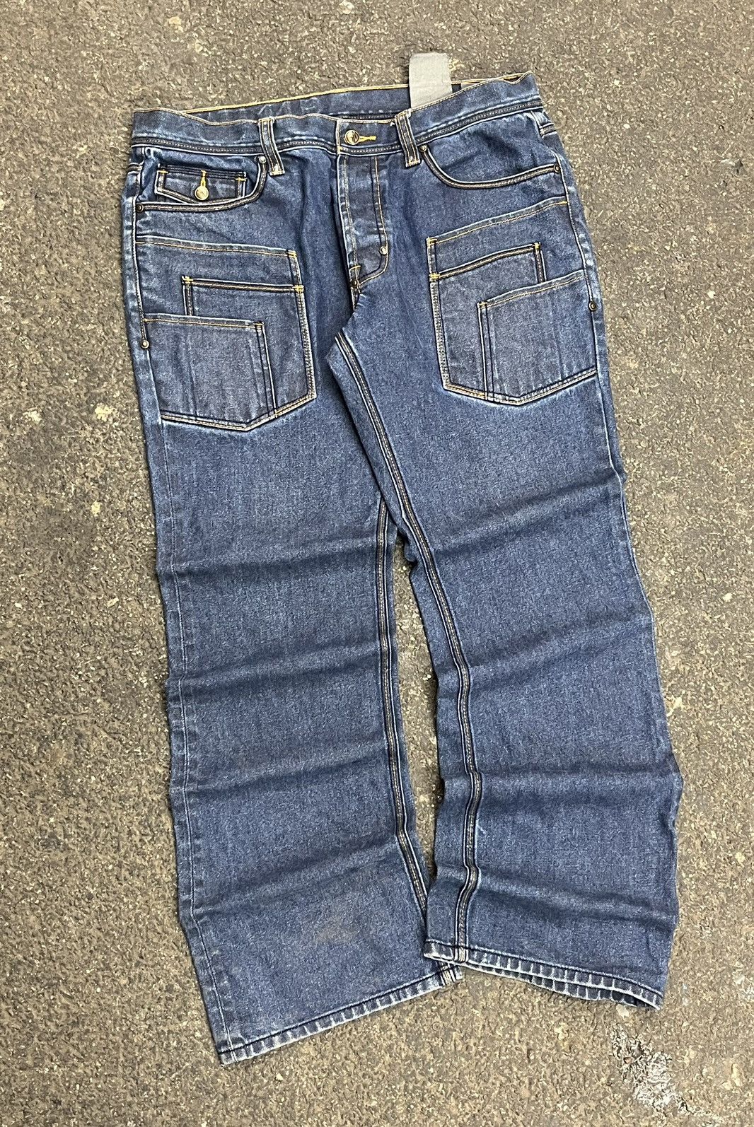 Japanese Brand × Vintage Y2k baggy fit denim skater vintage streetwear hype southpole Size US 36 / EU 52 - 1 Thumbnail