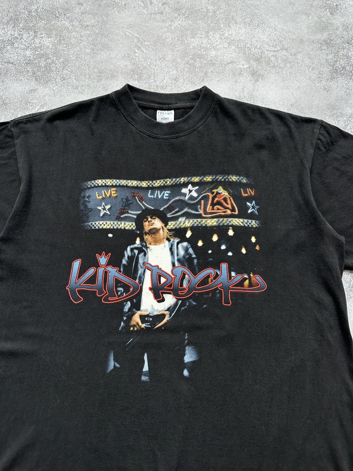 Band Tees Vintage Kid Rock T-Shirt 1999 Band Tees Faded Size US XL / EU 56 / 4 - 2 Thumbnail