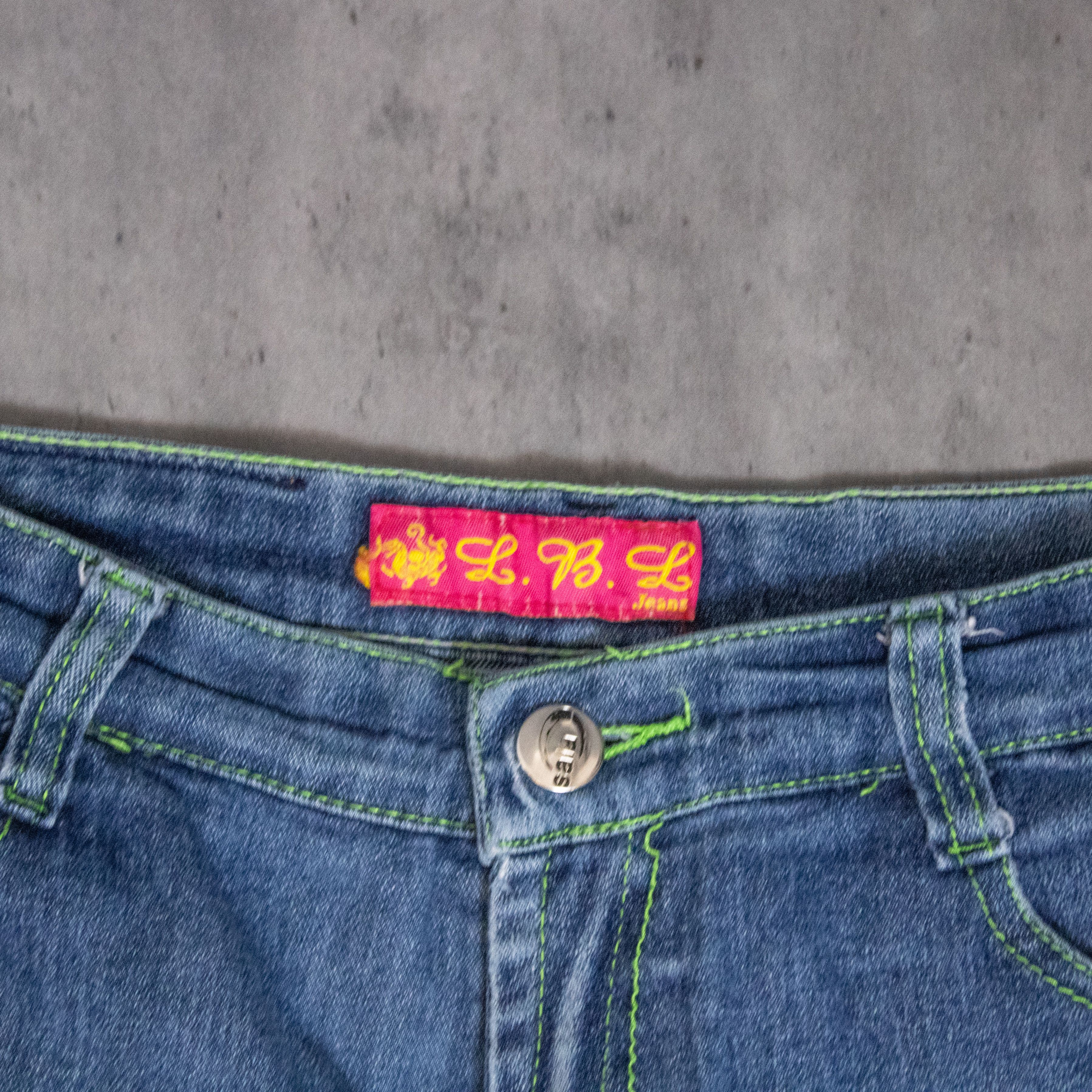 Carhartt × Dickies × Vintage Y2K 2000's Contrast Stitch Double Knee Denim Jeans Pant's Size US 26 / EU 42 - 9 Thumbnail