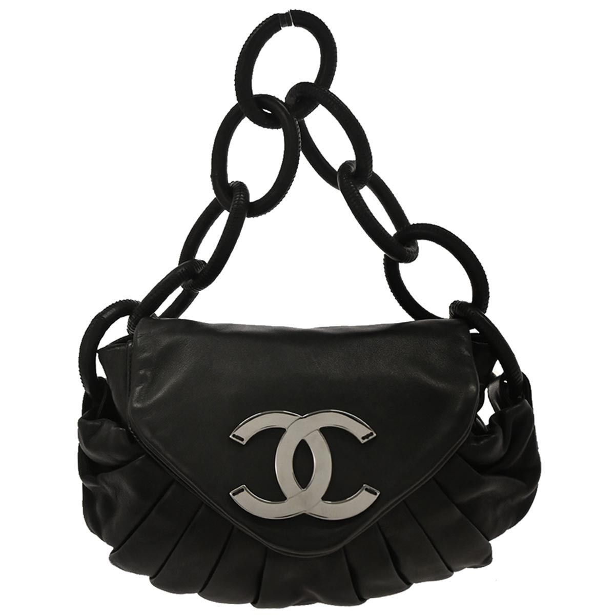 Chanel Chanel CC Rings Flap Bag Pleated Lambskin Size ONE SIZE - 1 Thumbnail