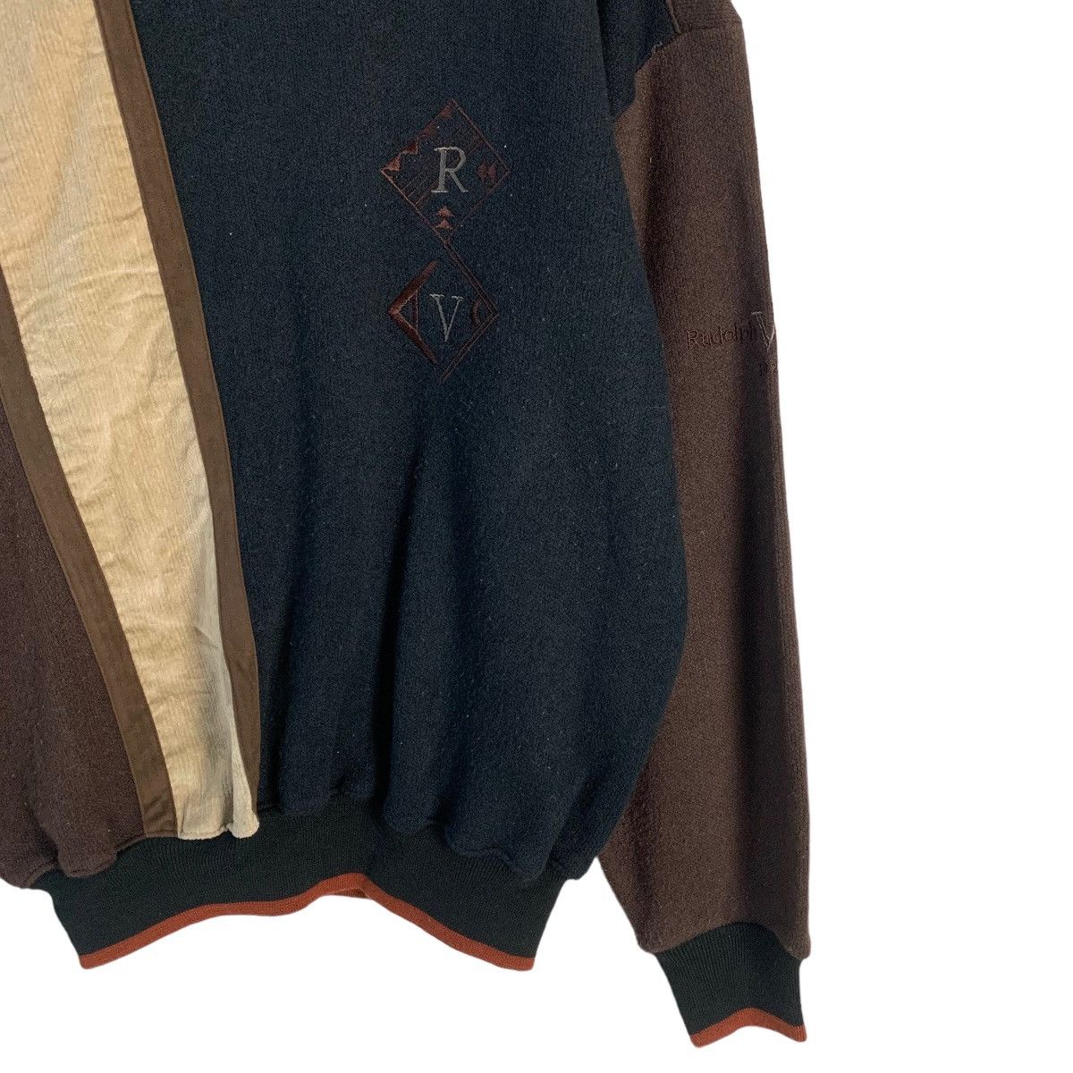 Other Rudolph Valentino Color Block Sweatshirt Size US XL / EU 56 / 4 - 3 Thumbnail