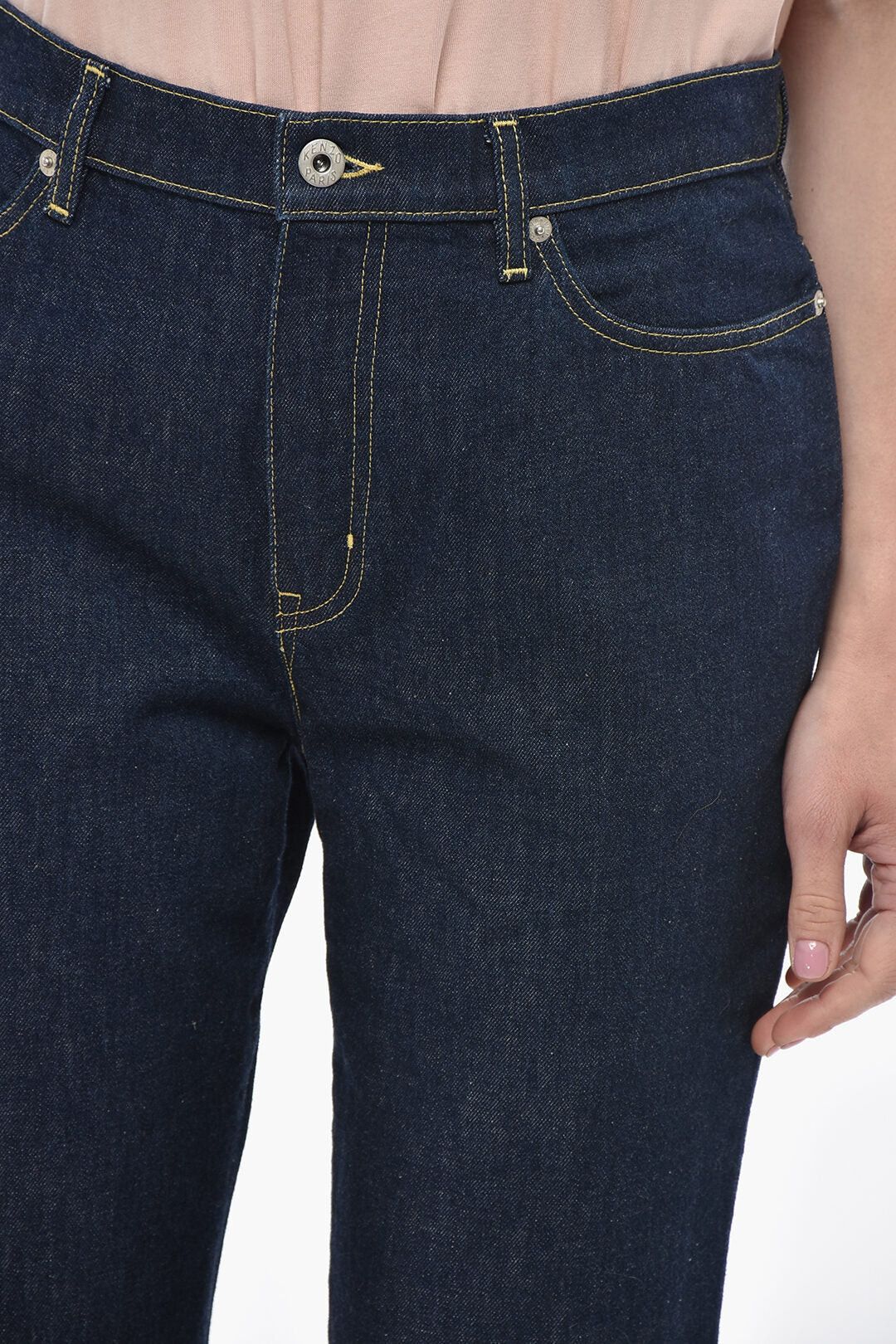 Kenzo og1mm0426 Slim-Fit Dark-Wash Denim Jeans in Blue Size 30" / US 8 / IT 44 - 3 Thumbnail