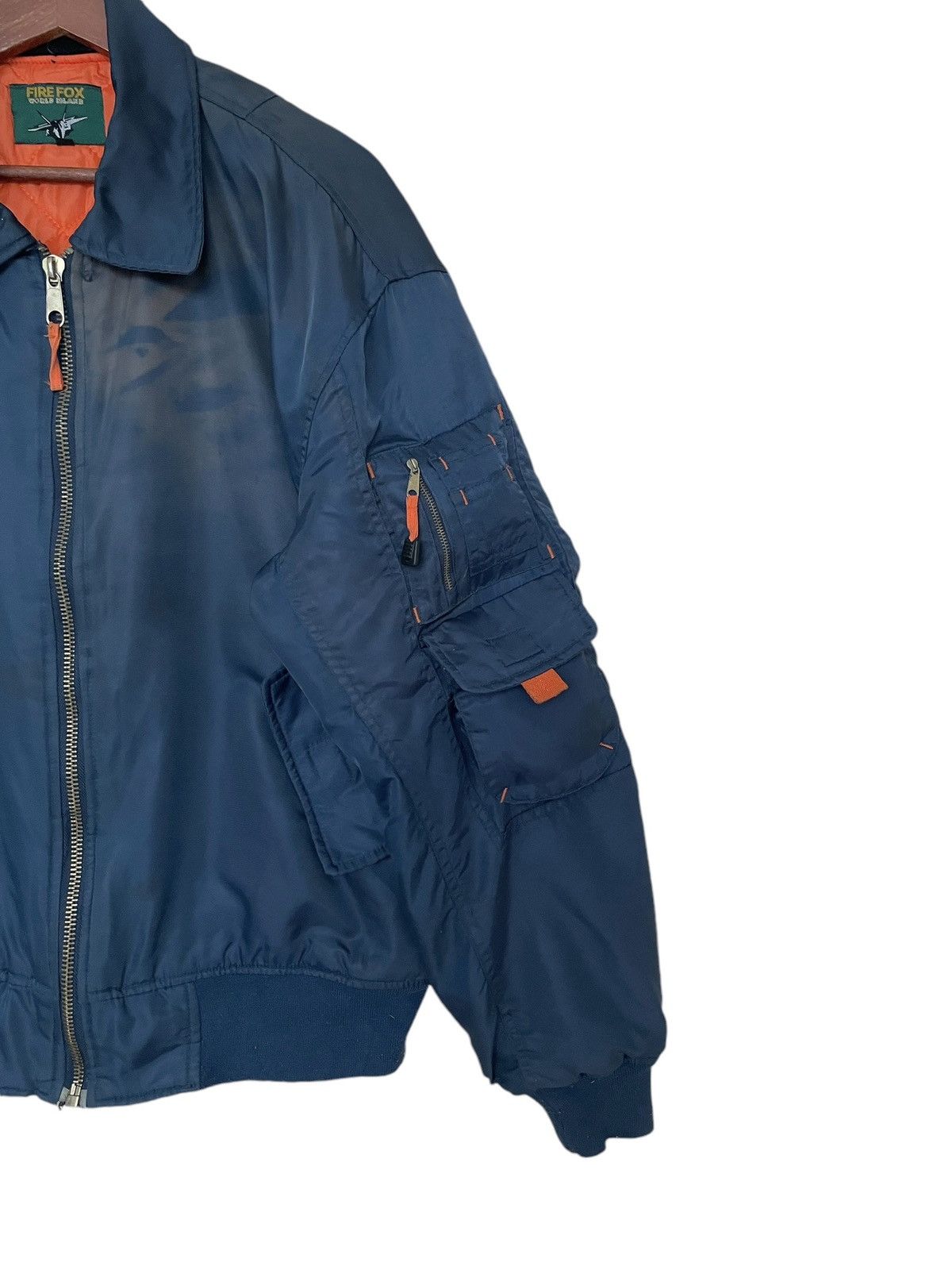 Vintage Vintage Fire Fox Military Bomber Jacket 1990s Size US XL / EU 56 / 4 - 6 Thumbnail
