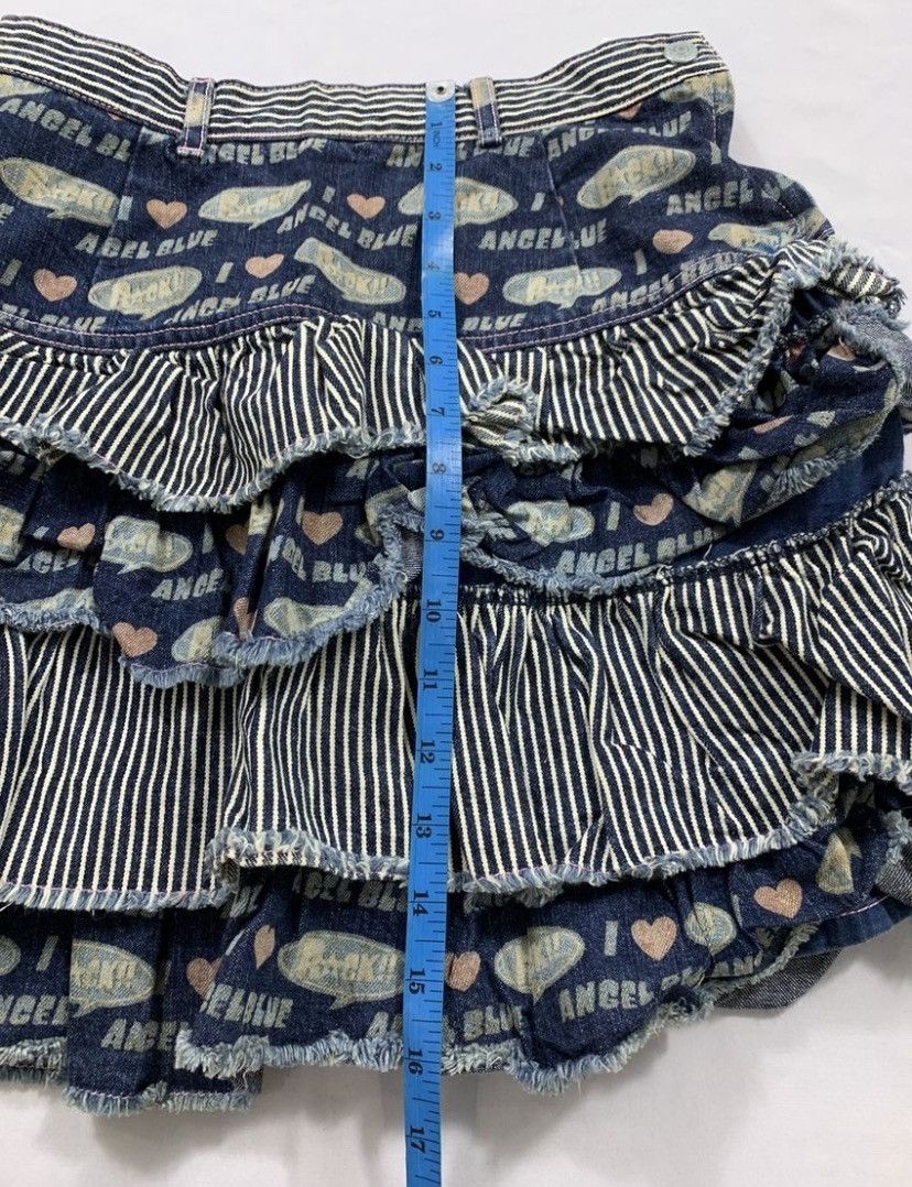 Angel Blue Angel Blue Mini Skirt Jeans all over Print hysteric style Size 27" / US 4 / IT 40 - 5 Thumbnail