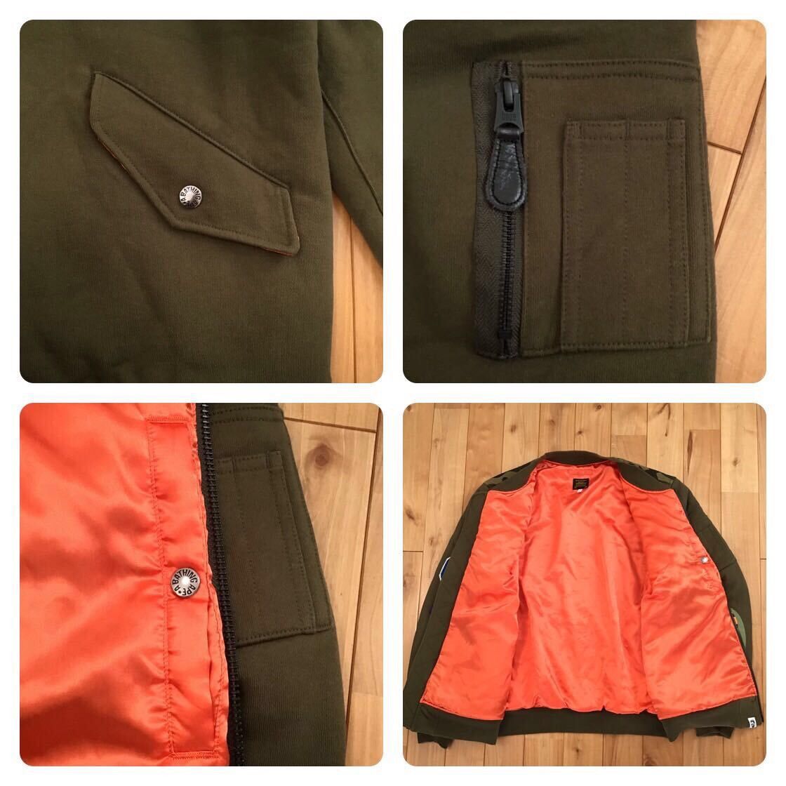Bape BAPE camo SHARK MA-1 Sweat Bomber Jacket a bathing ape Size US M / EU 48-50 / 2 - 8 Thumbnail