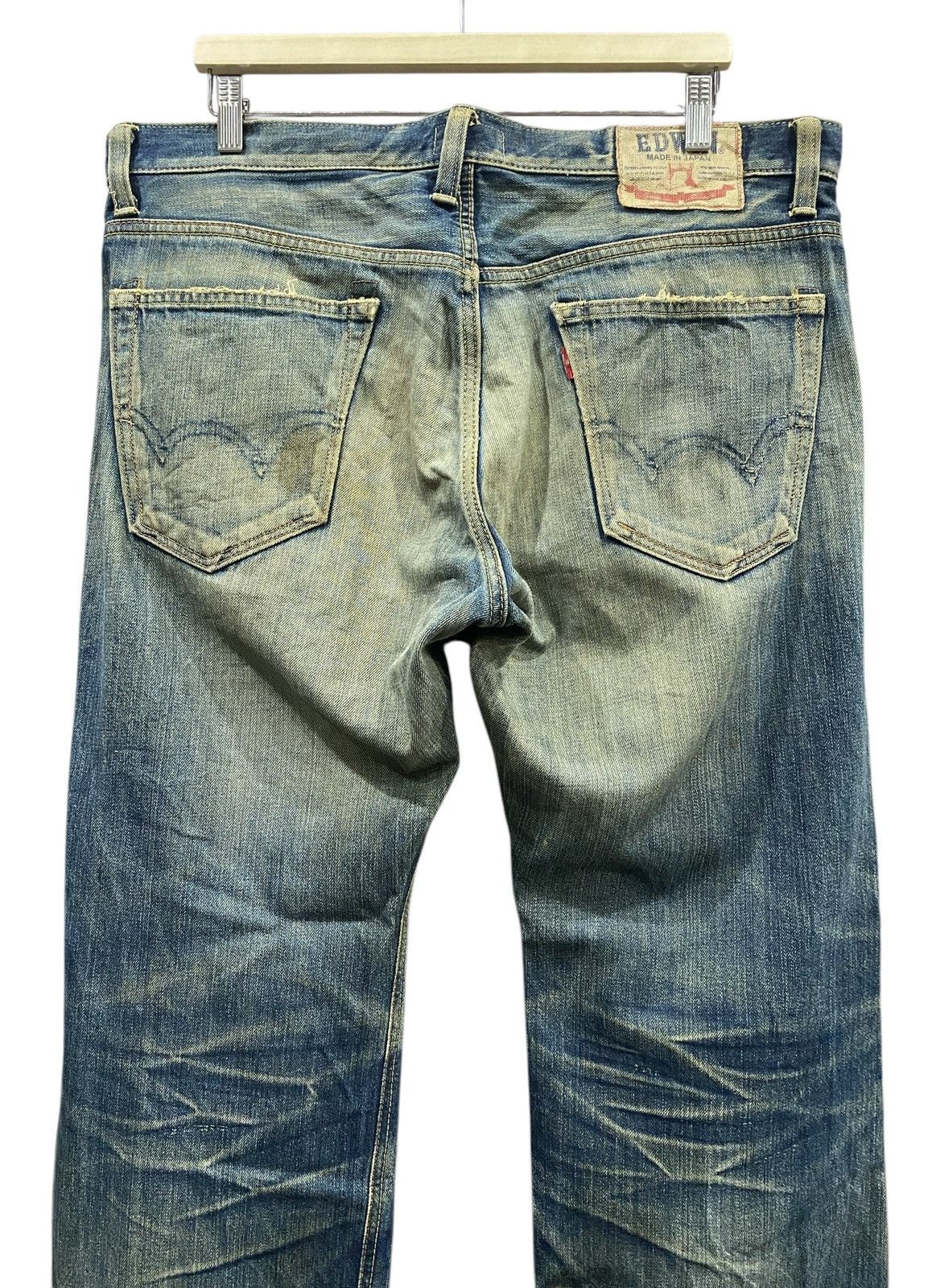 Edwin Vintage EDWIN Distressed Blue Jeans Size US 39 - 9 Thumbnail