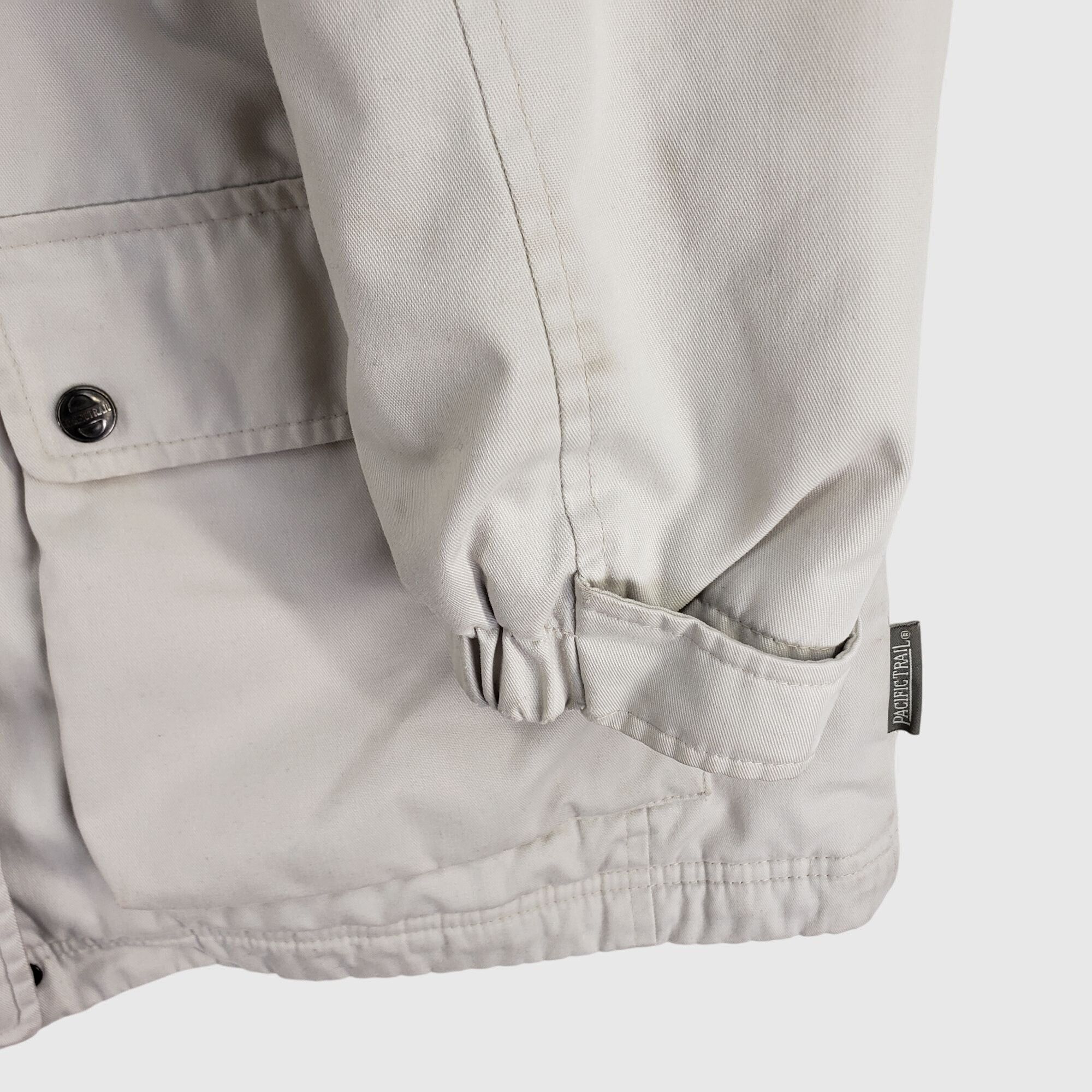 Pacific Trail Pacific Trail Beige/White Fleece Plaid Lined Jacket Womes M Size M / US 6-8 / IT 42-44 - 6 Thumbnail