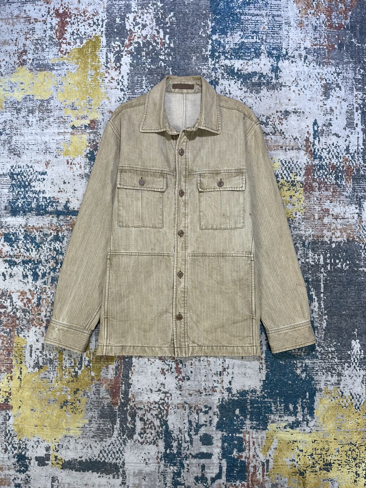 KATO Kazuki Kazutaka Kato Unlined HBT Shirt Jacket Size US S / EU 44-46 / 1 - 1 Thumbnail