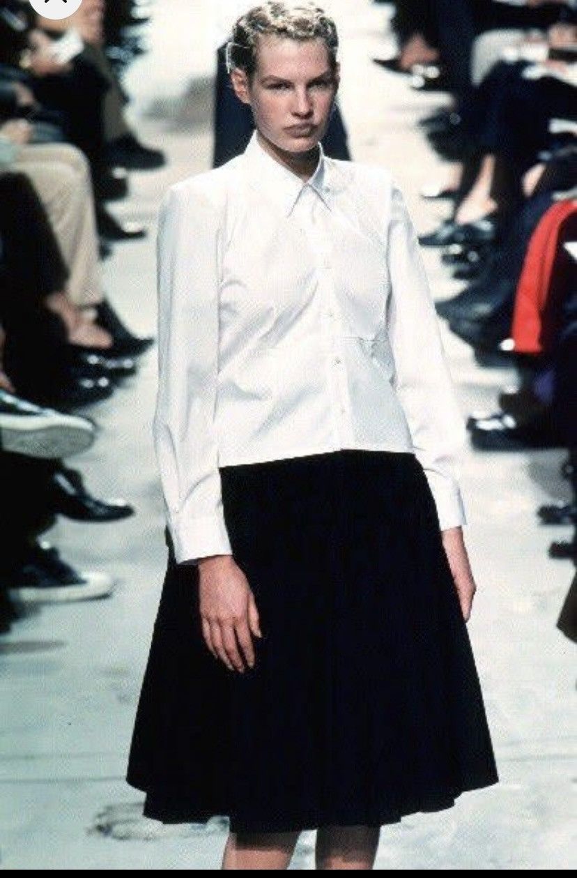 image of Junya Watanabe Ss99 Body Structure Runway Button Up in Black, Women's