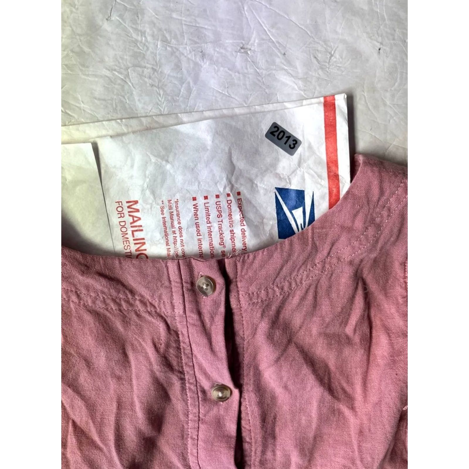 Pinko Luxe Apothetique Tank Women S Pink Sleeveless Cropped Linen Blend Round Neck Casual Party Workwear Travel Size S / US 4 / IT 40 - 7 Thumbnail