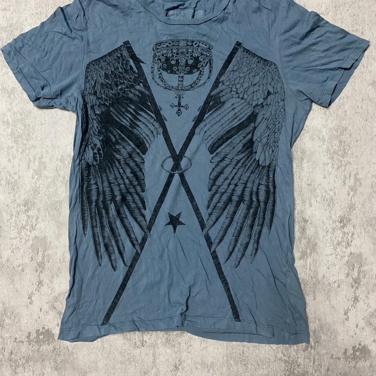 Other Blue and black graphic tee #goth #grunge Size US M / EU 48-50 / 2 - 1 Thumbnail