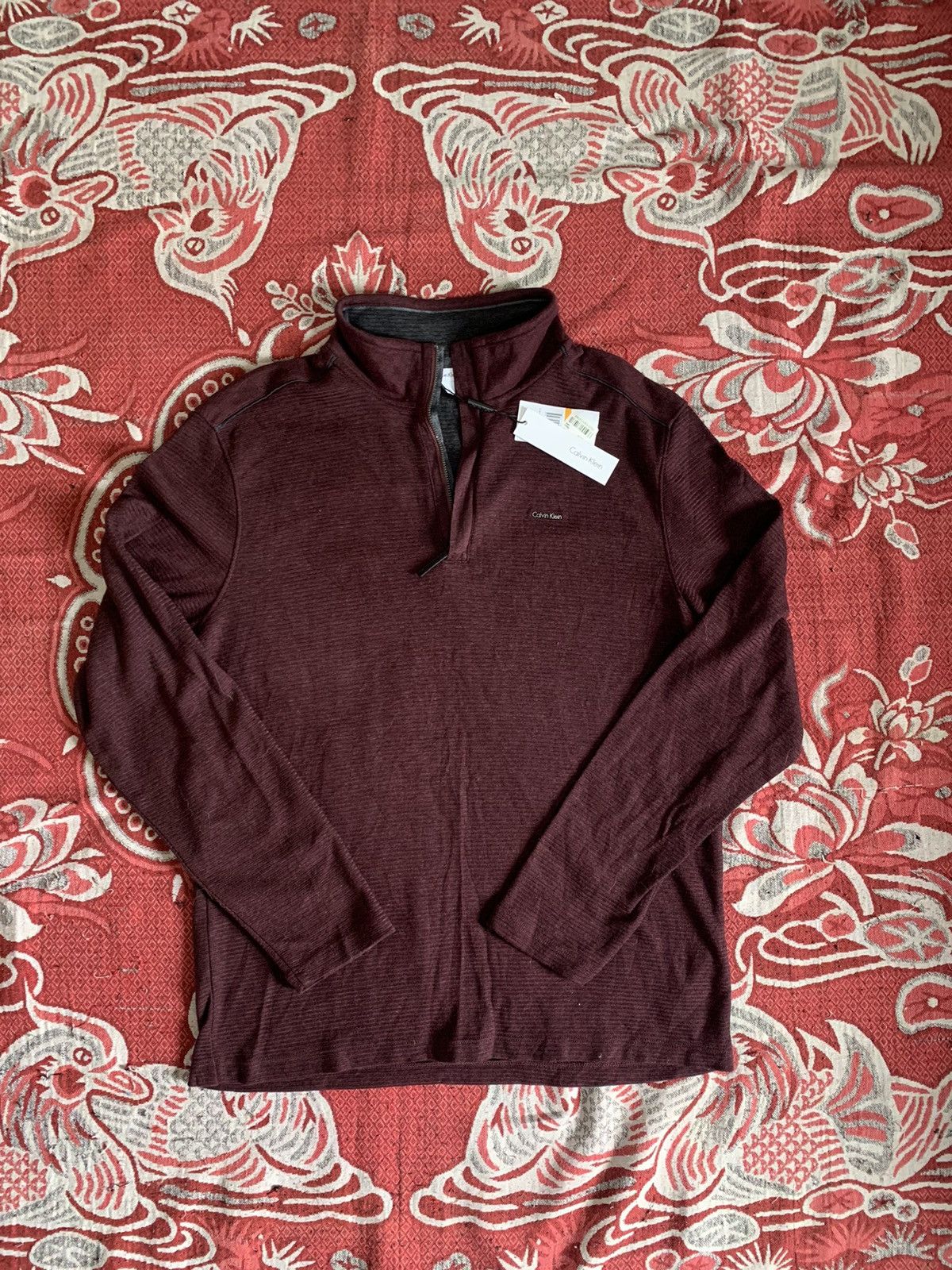 Calvin Klein Calvin Klein New Mens Quarter-Zip🔥 Size US S / EU 44-46 / 1 - 1 Thumbnail